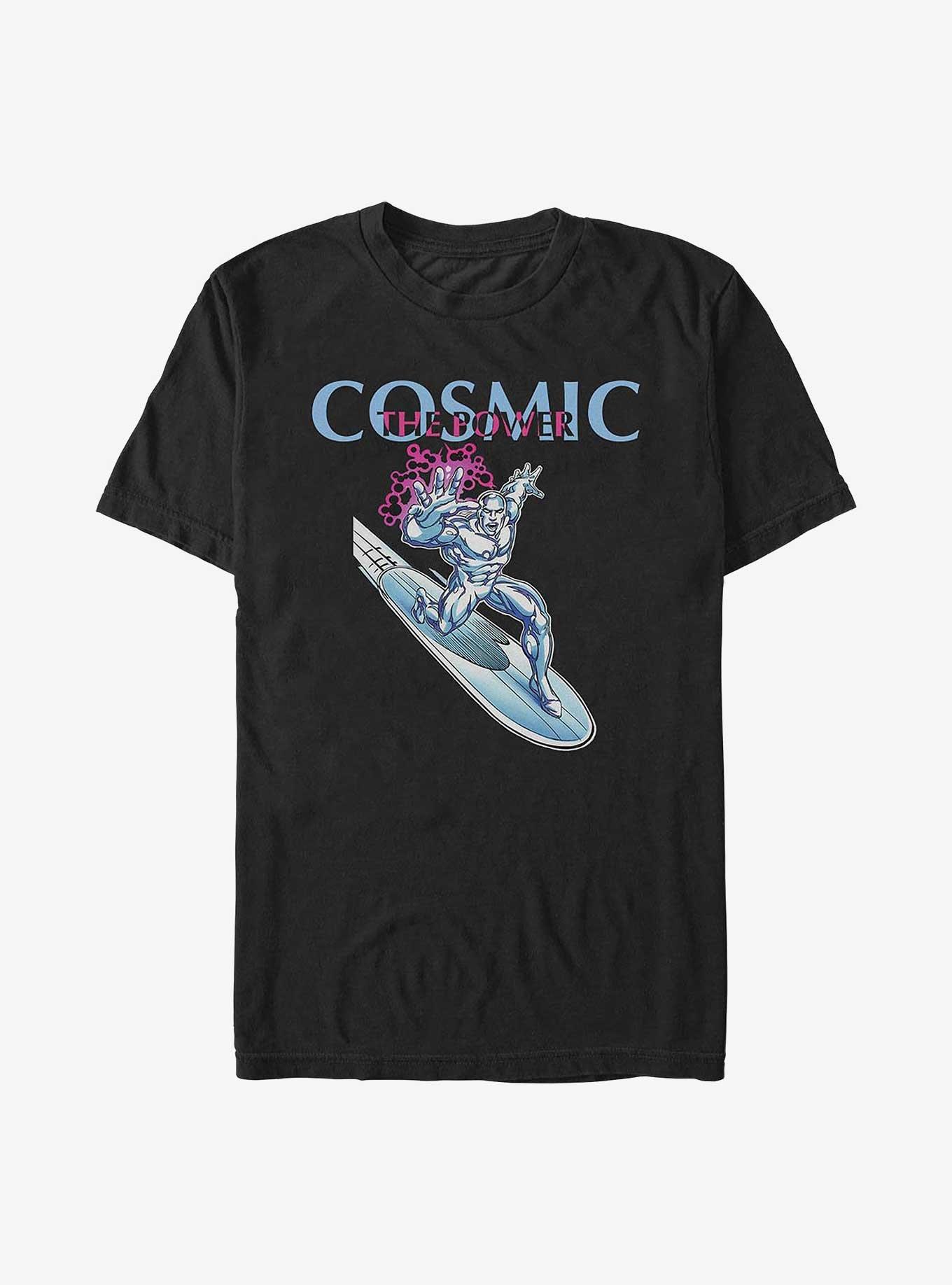 Marvel Fantastic Four Cosmic Silver Surfer T-Shirt, BLACK, hi-res
