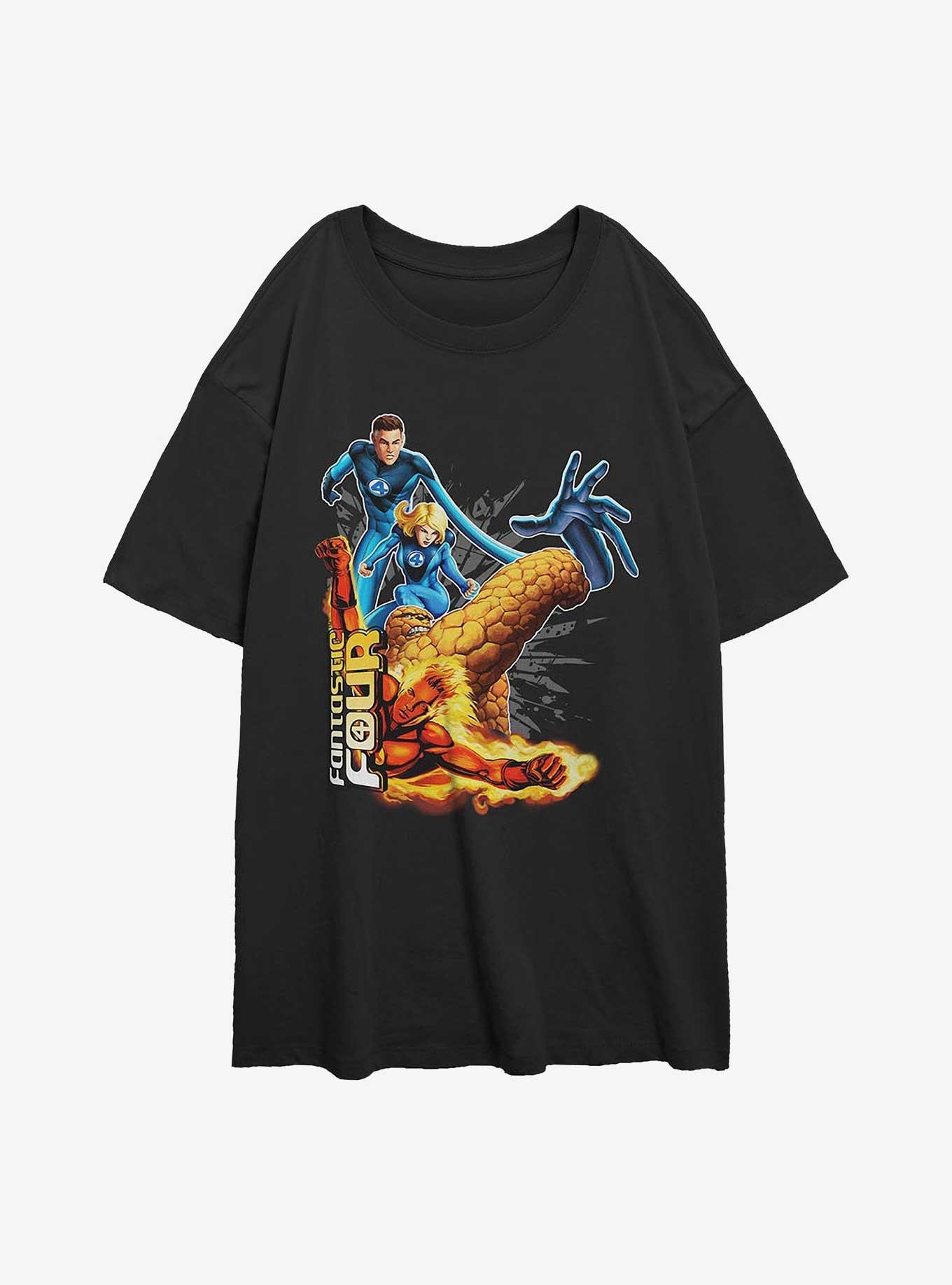 Marvel Fantastic Four Power Pack Girls Oversized T-Shirt