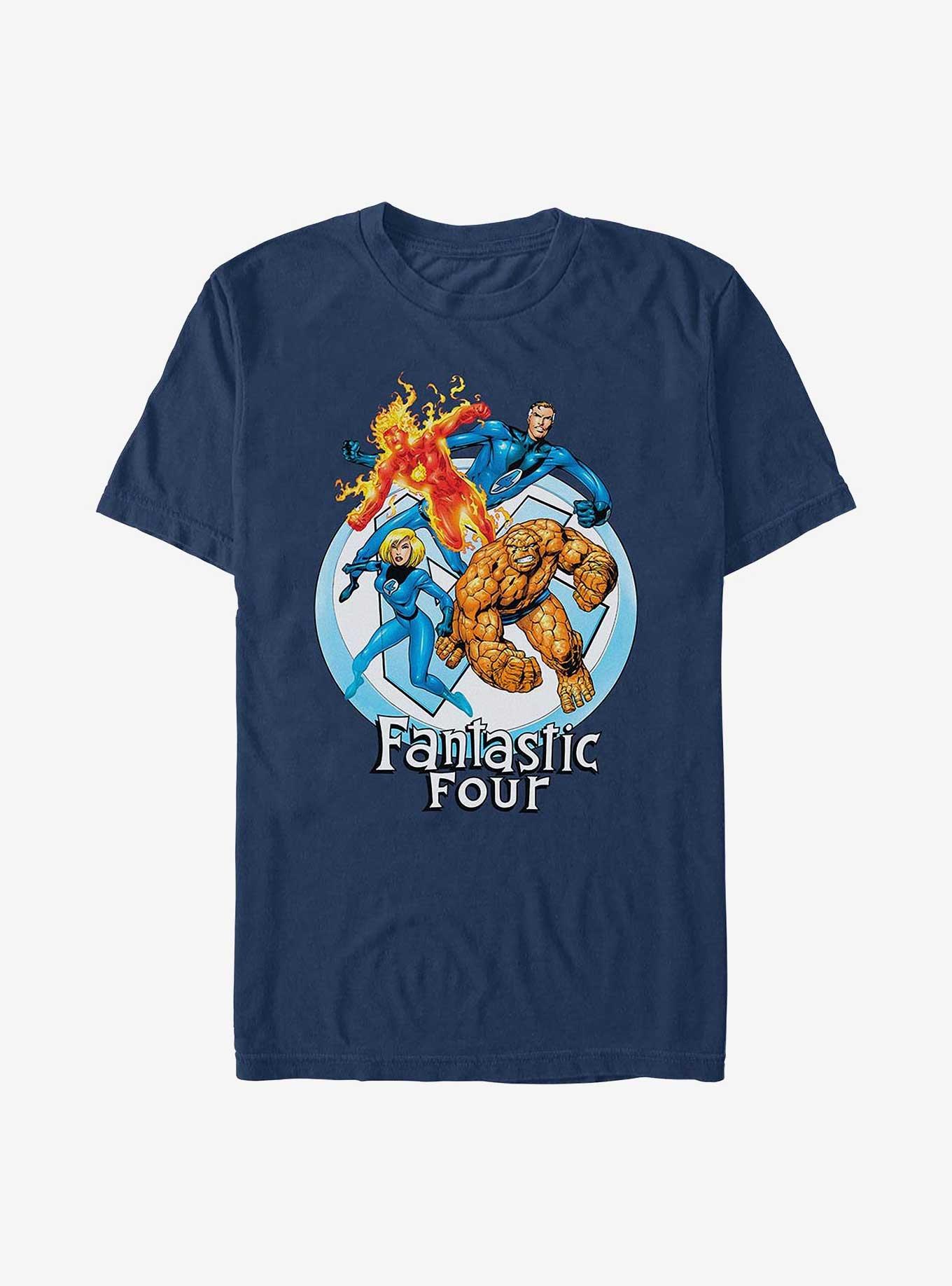 Marvel Fantastic Four Feelin Fantastic Garment Dye T-Shirt, TRUENAVY, hi-res