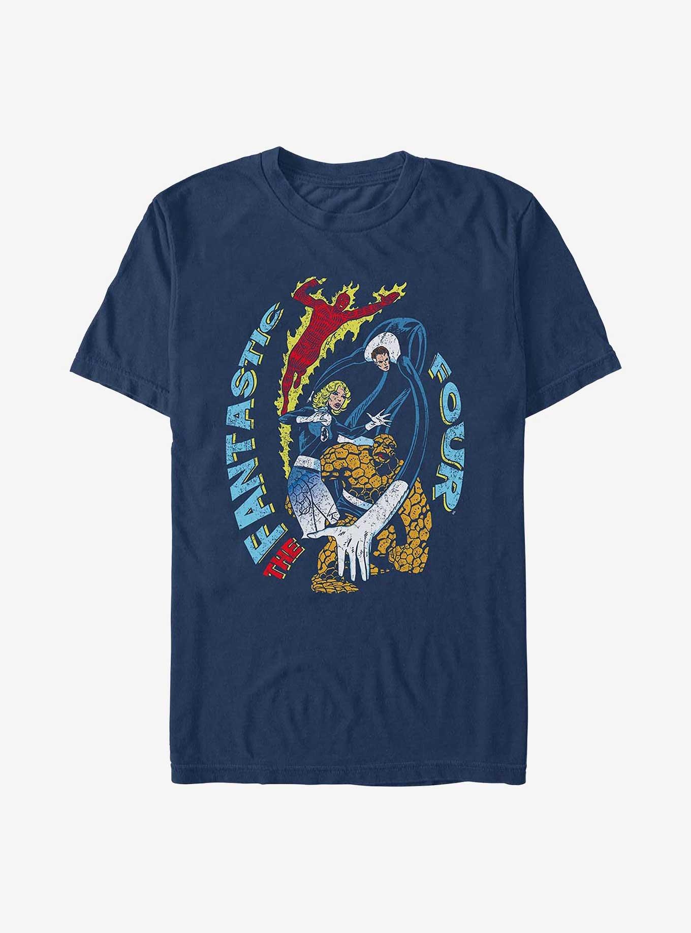 Marvel Fantastic Four Saviors Garment Dye T-Shirt, TRUENAVY, hi-res