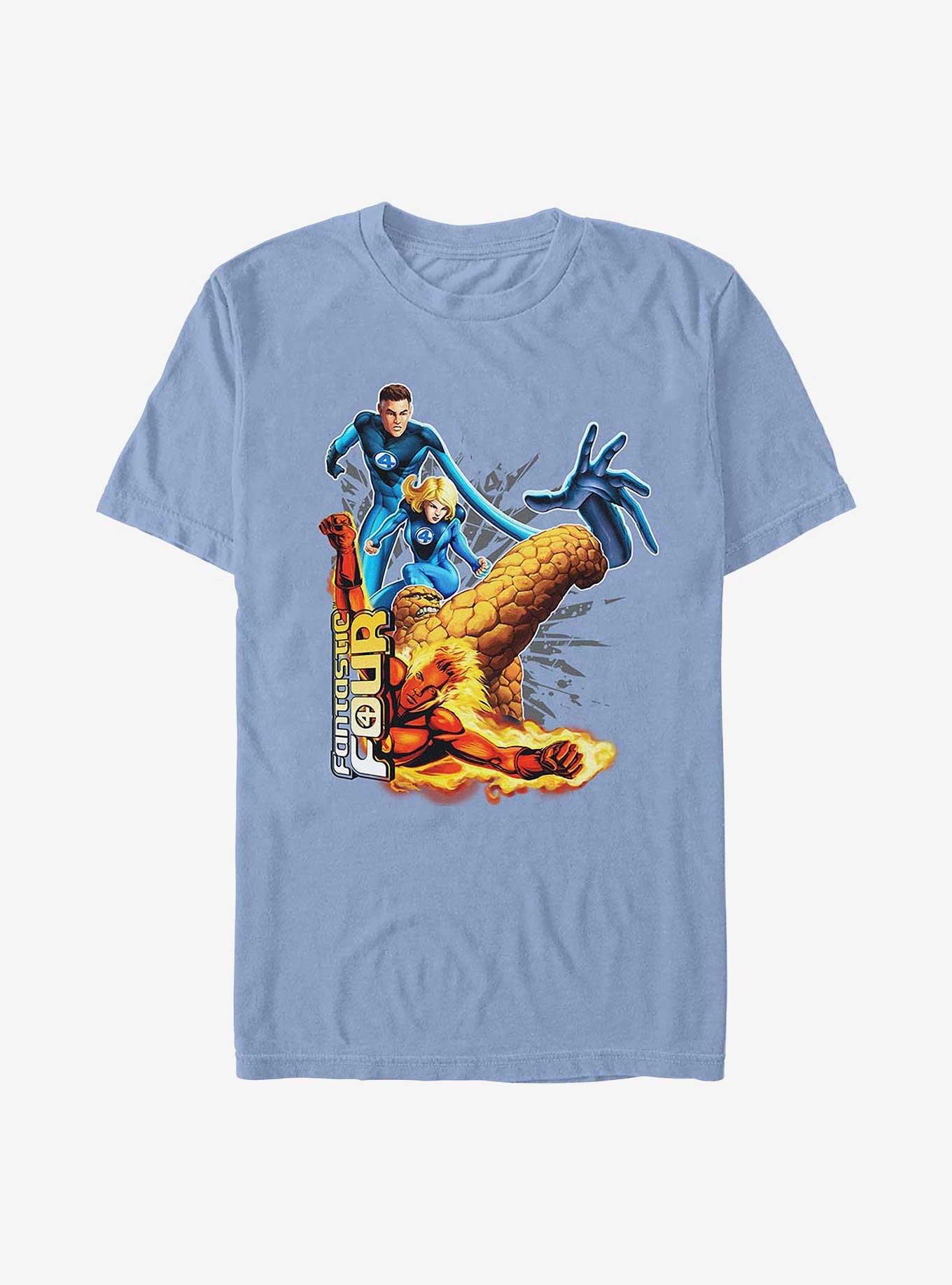 Marvel Fantastic Four Power Pack Garment Dye T-Shirt, WASHEDDENIM, hi-res