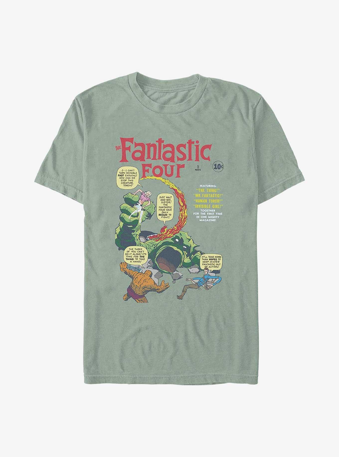 Marvel Fantastic Four Original Four Garment Dye T-Shirt, BAY, hi-res