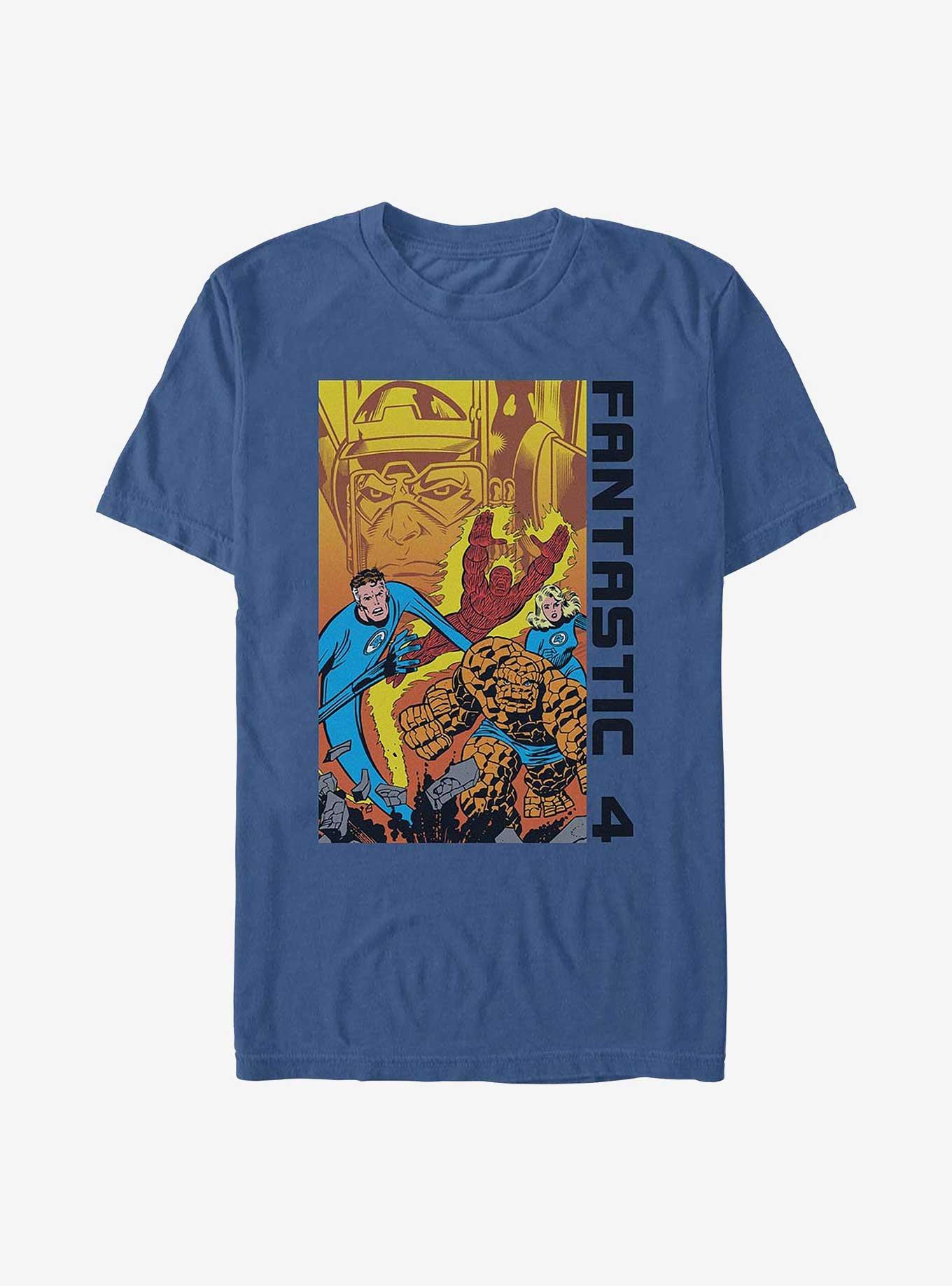 Marvel Fantastic Four Team Run Out Garment Dye T-Shirt, CHINABLUE, hi-res