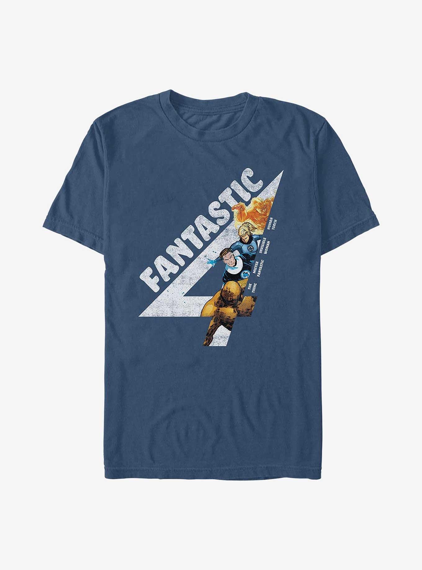 Marvel Fantastic Four Fantastically Vintage Garment Dye T-Shirt, MIDNIGHT, hi-res
