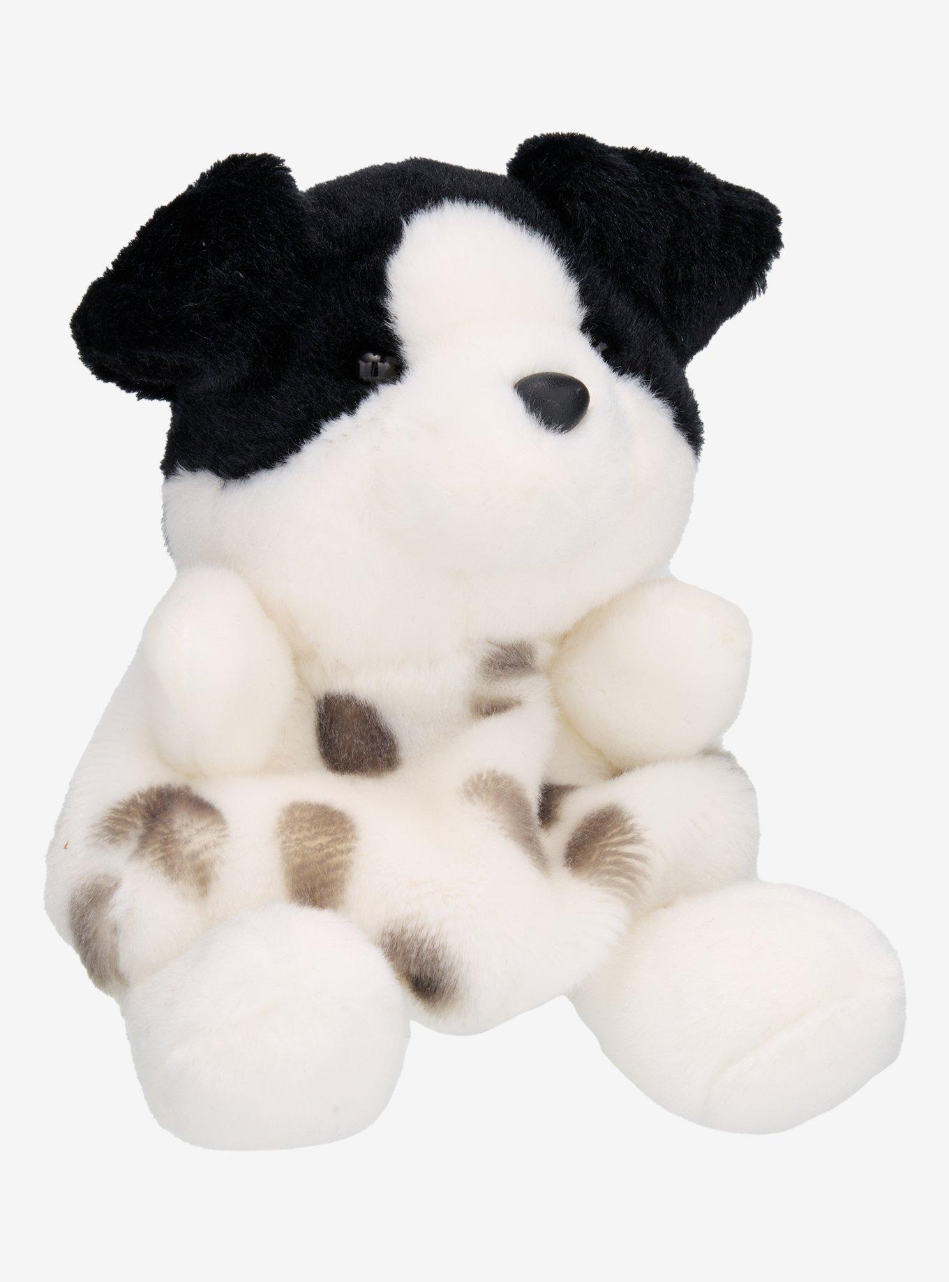 Aurora Palm Pals Snorkels Black & White Dog Plush, , hi-res