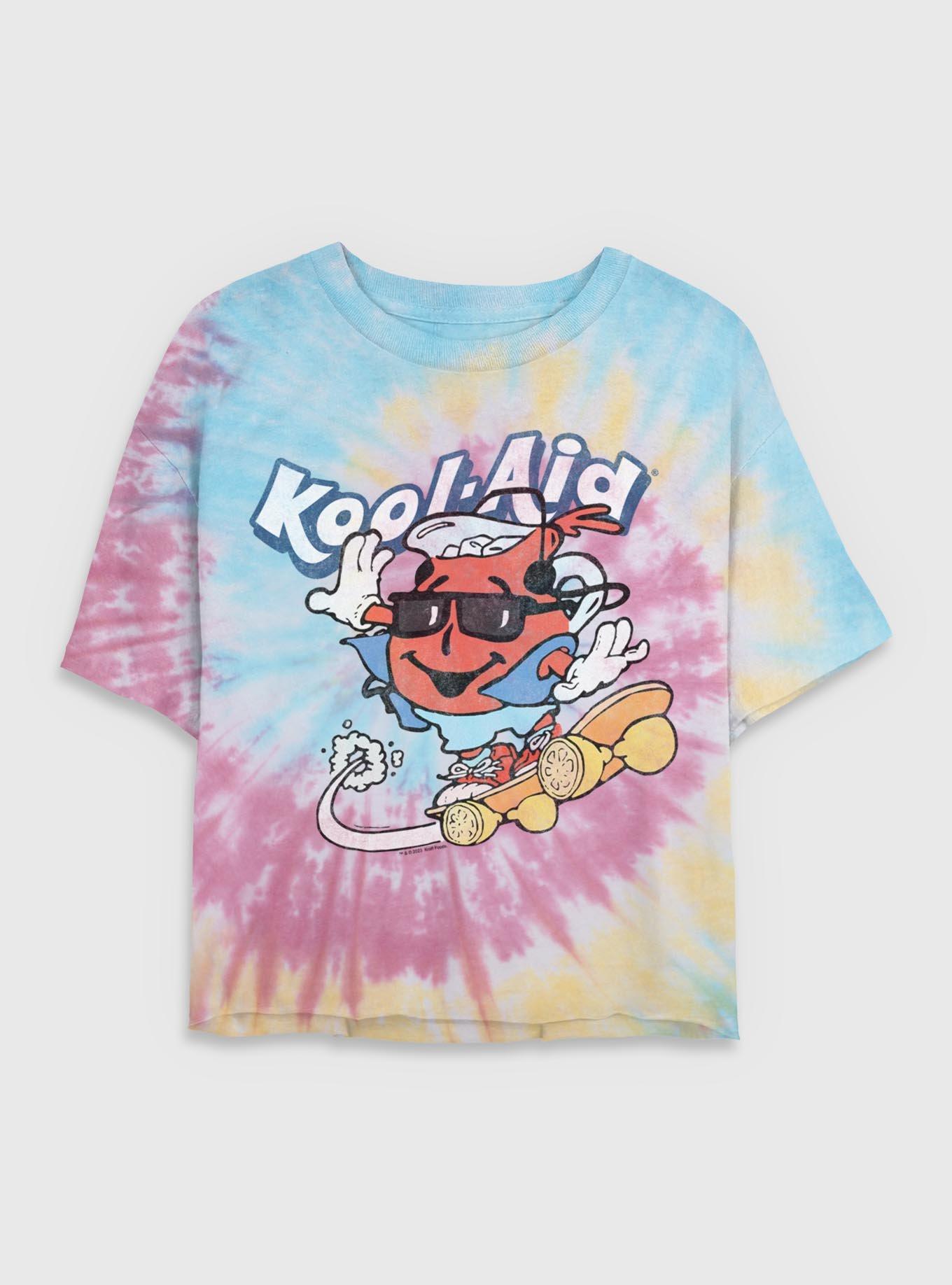 Kool-Aid Vintage Skate Womens Tie-Dye Crop T-Shirt, , hi-res