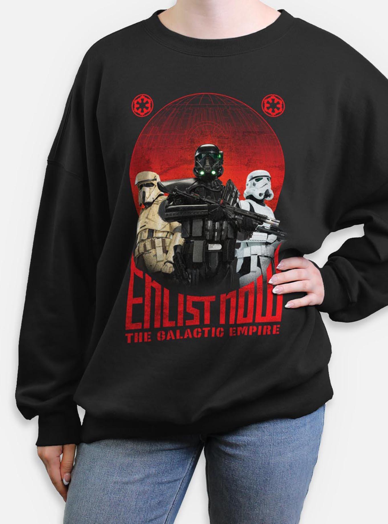 Star Wars Enlist Now Womens Oversized Sweatshirt, , hi-res