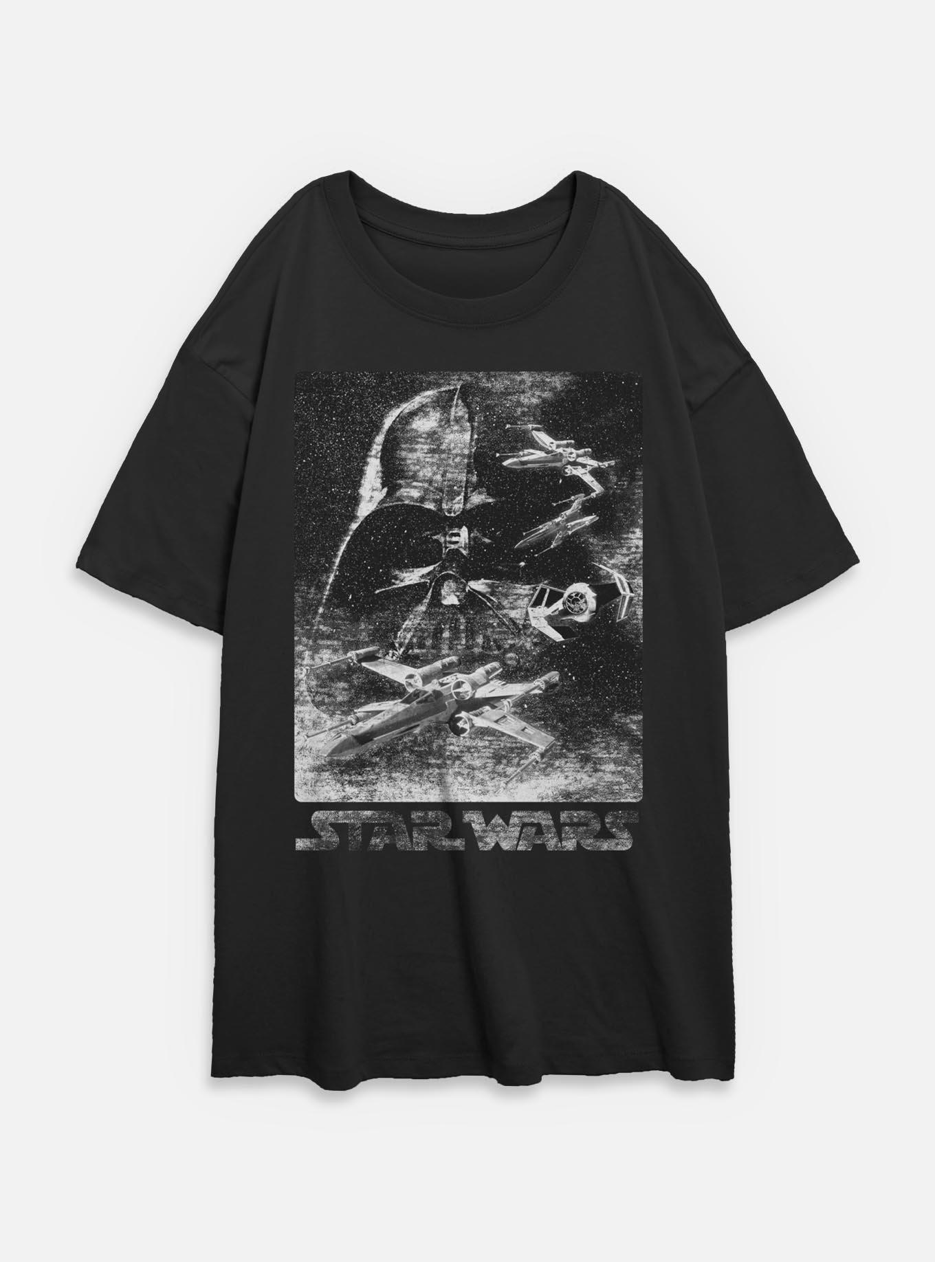 Star Wars Static Avenger Womens Oversized T-Shirt, , hi-res
