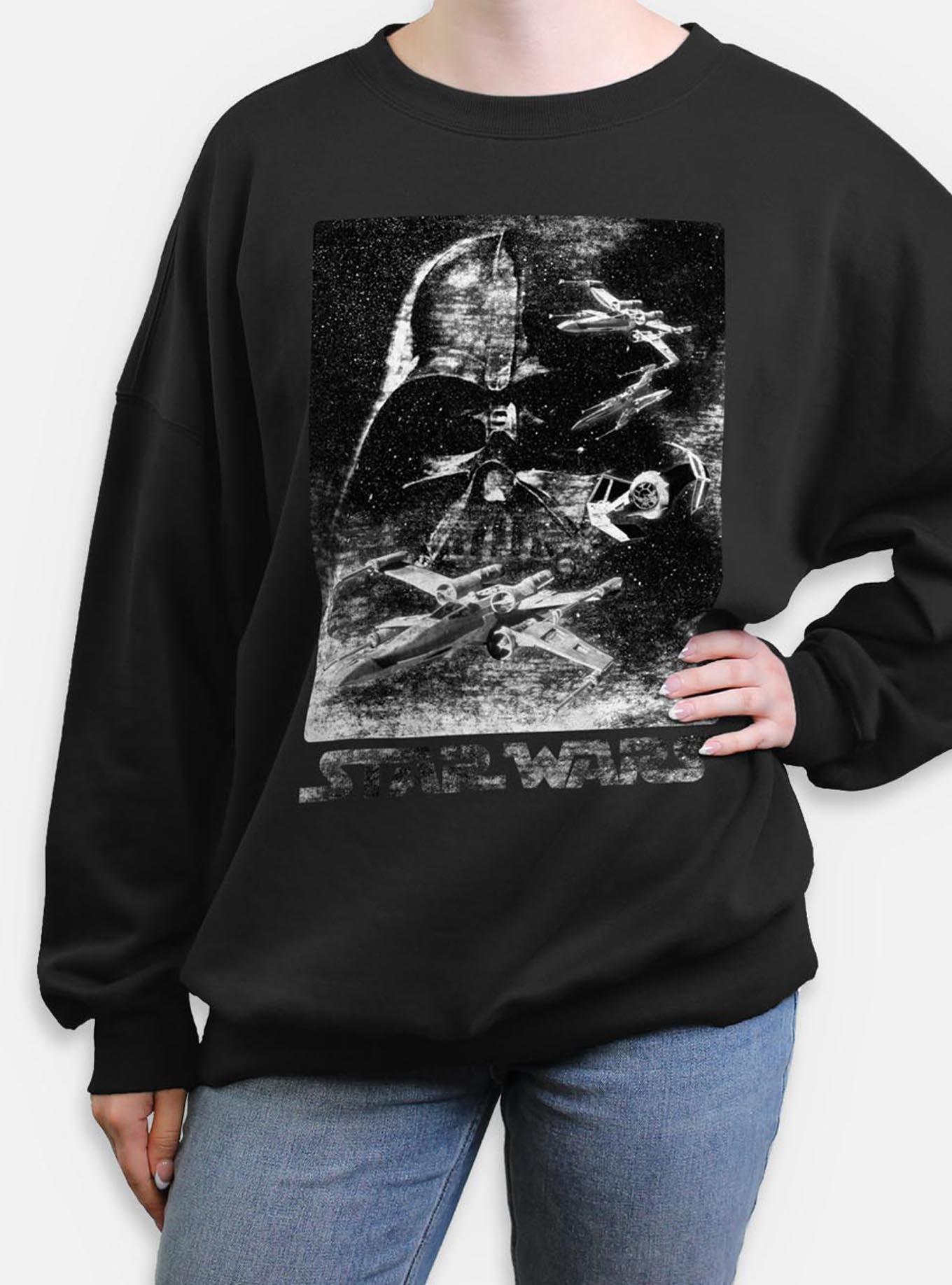 Star Wars Static Avenger Womens Oversized Sweatshirt, , hi-res