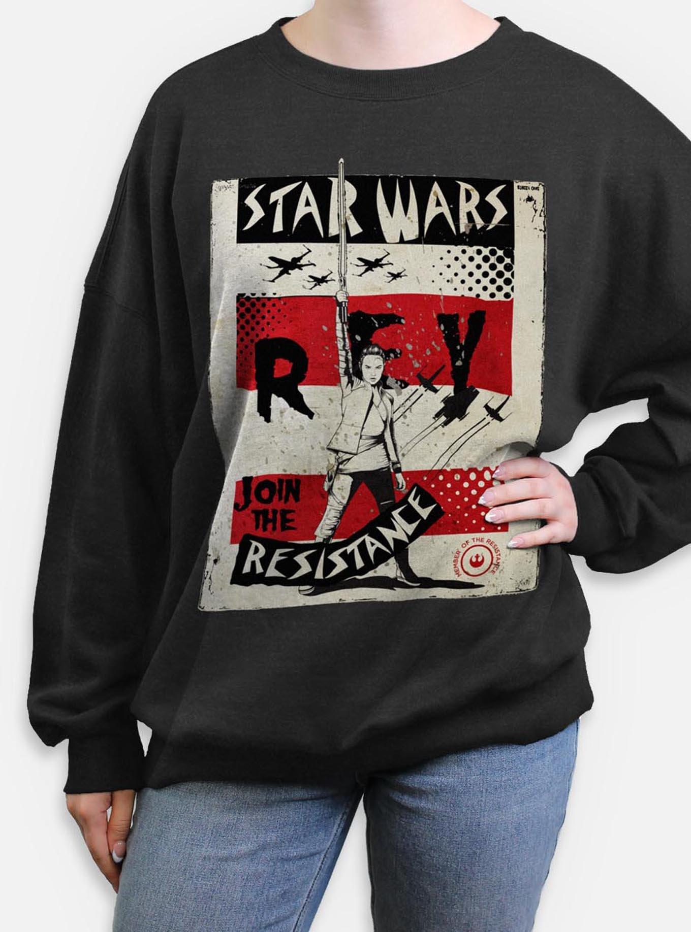 Star Wars Right Fist Womens Oversized Sweatshirt, , hi-res