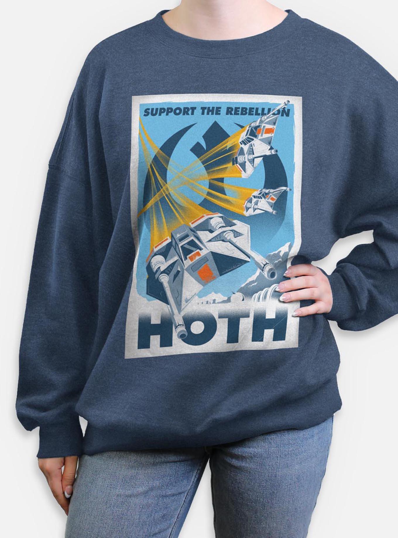 Star Wars Rebellion Support Womens Oversized Sweatshirt, , hi-res