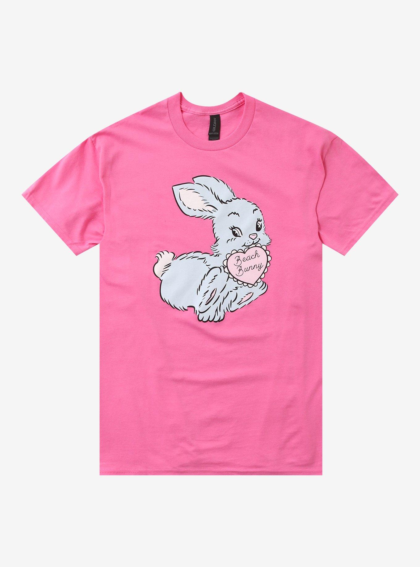 Beach Bunny Blue Bunny & Heart T-Shirt, , hi-res