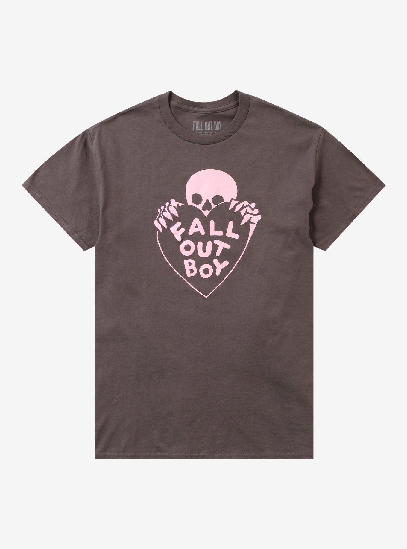 Fall Out Boy Skeleton Heart T-Shirt, , hi-res