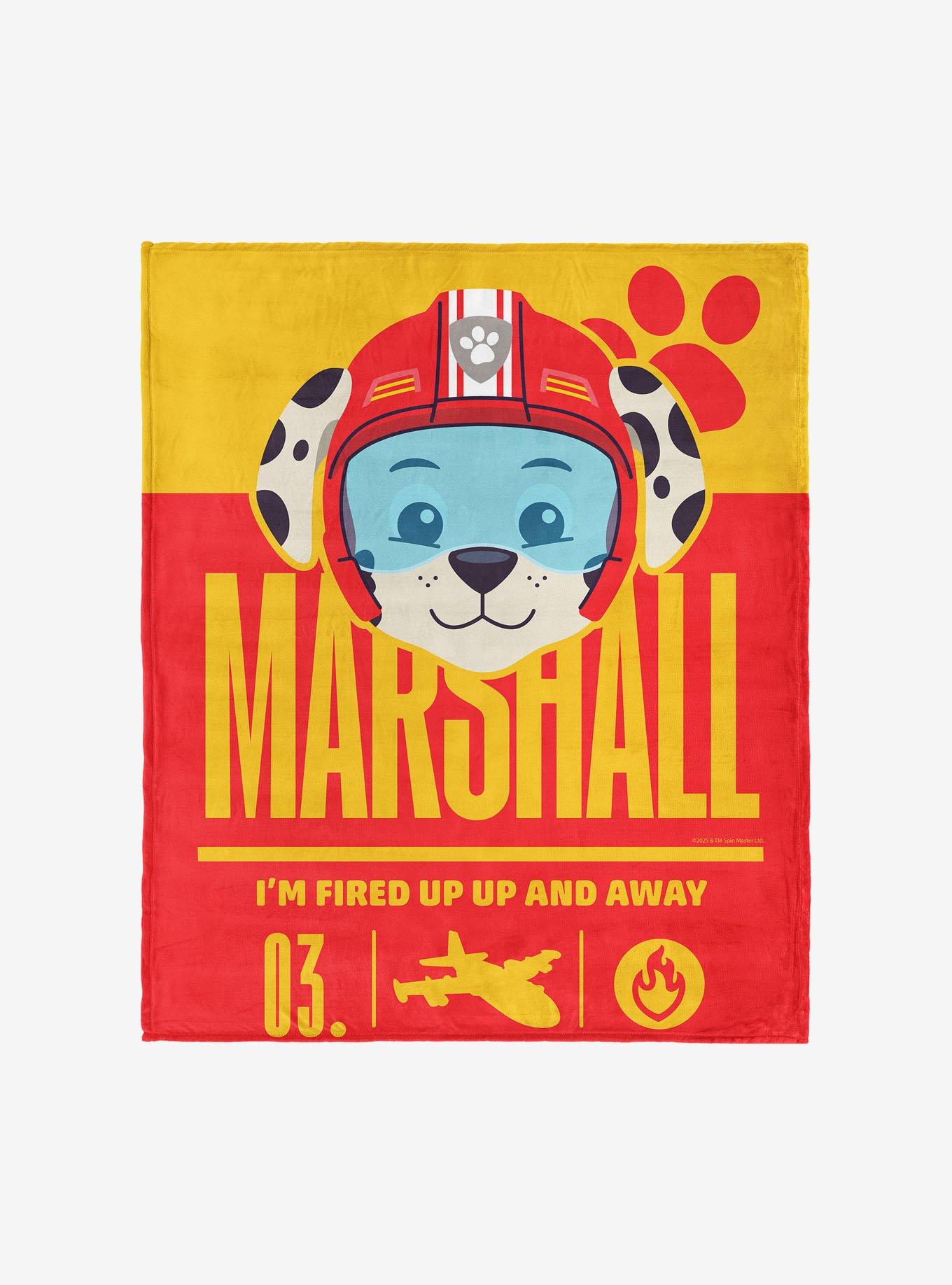 Paw Patrol Marshall Fired Up 60x80" Silk Touch Throw Blanket, , hi-res