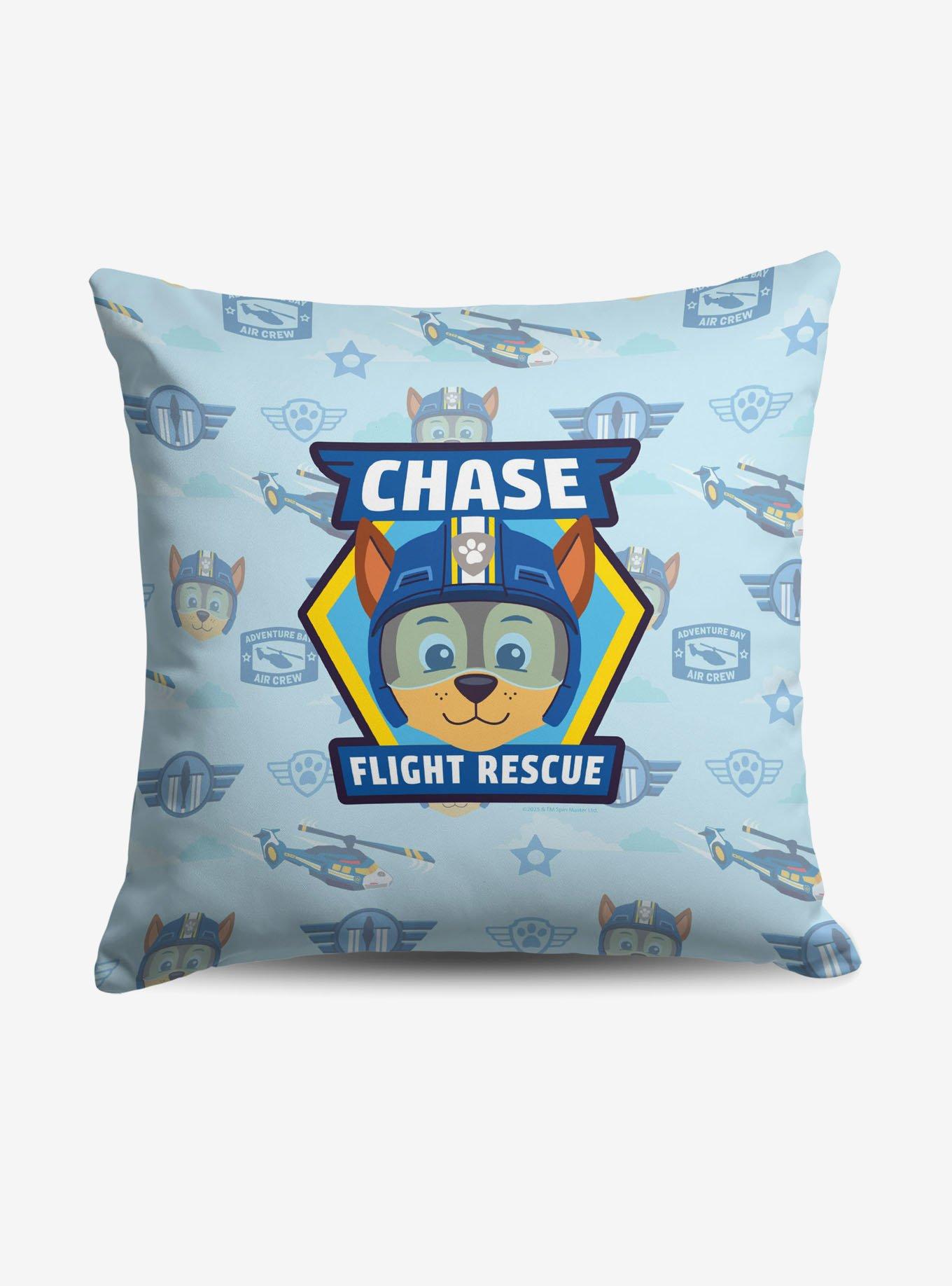 Paw Patrol Chase Badge Pattern Throw Pillow, , hi-res