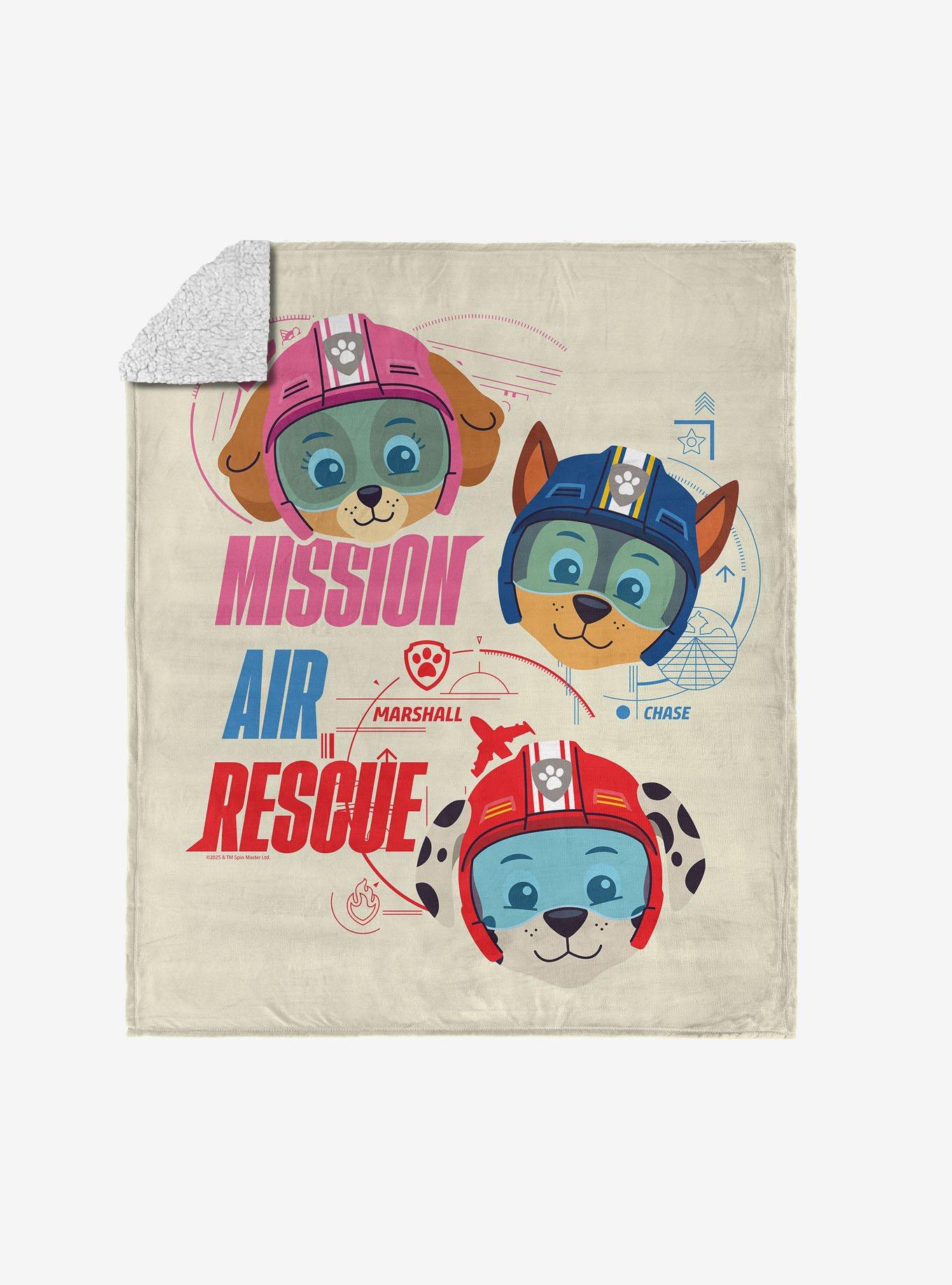 Paw Patrol Mission Air Rescue Silk Touch Sherpa Throw Blanket, , hi-res