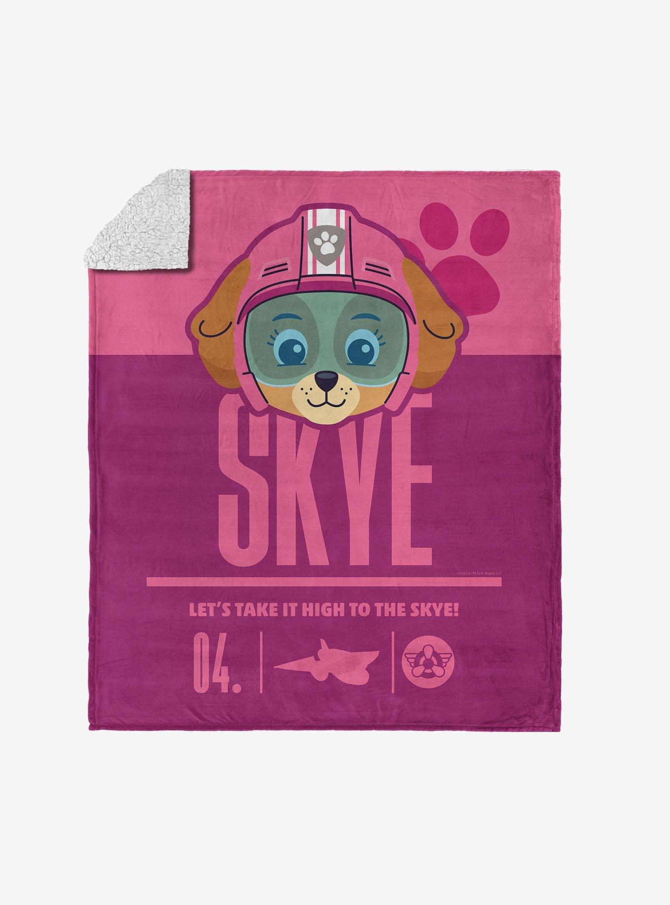 Paw Patrol High to the Skye Silk Touch Sherpa Throw Blanket, , hi-res