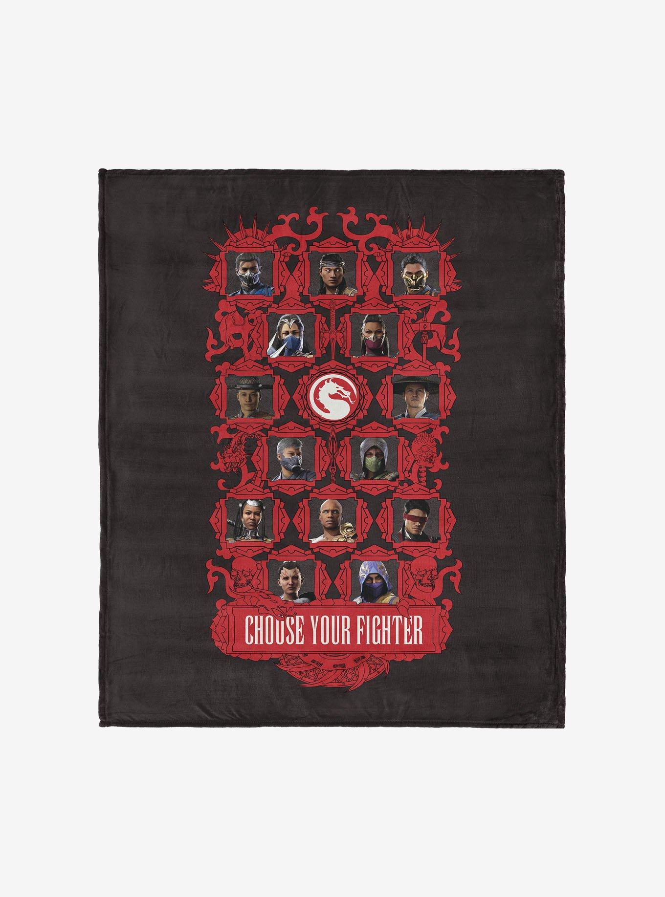 Mortal Kombat Choose Your Fighter Silk Touch Throw Blanket, , hi-res