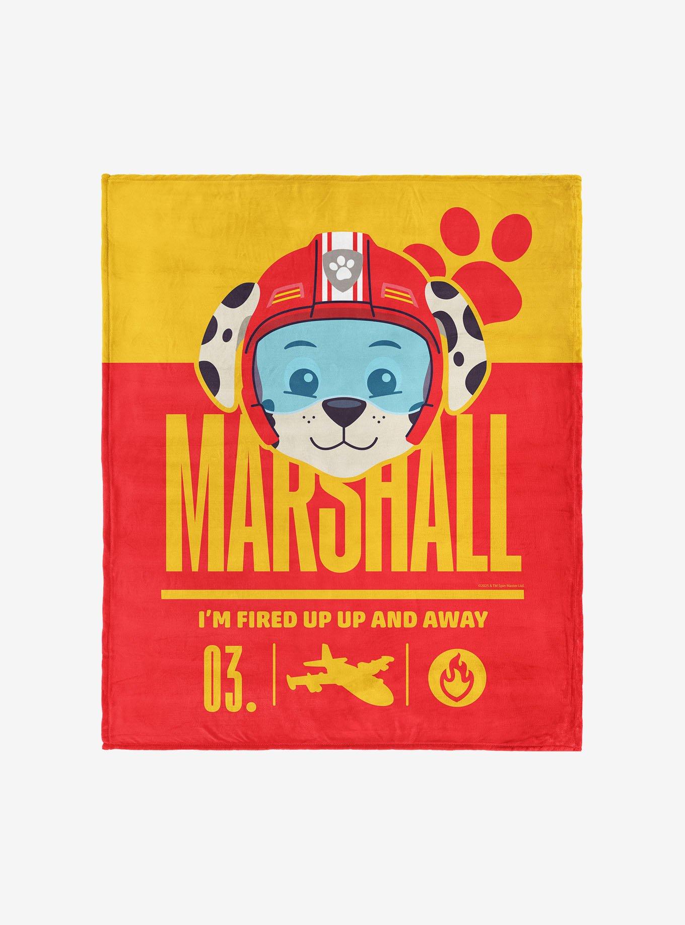 Paw Patrol Marshall Fired Up 50x60" Silk Touch Throw Blanket, , hi-res