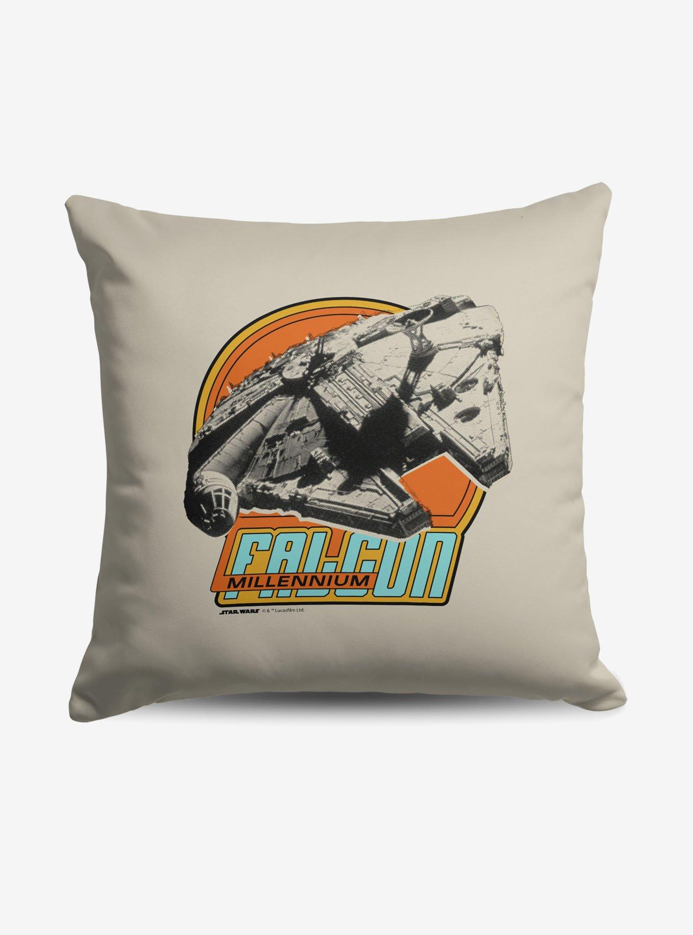 Star Wars Classic Retro Millennium Falcon Throw Pillow, , hi-res