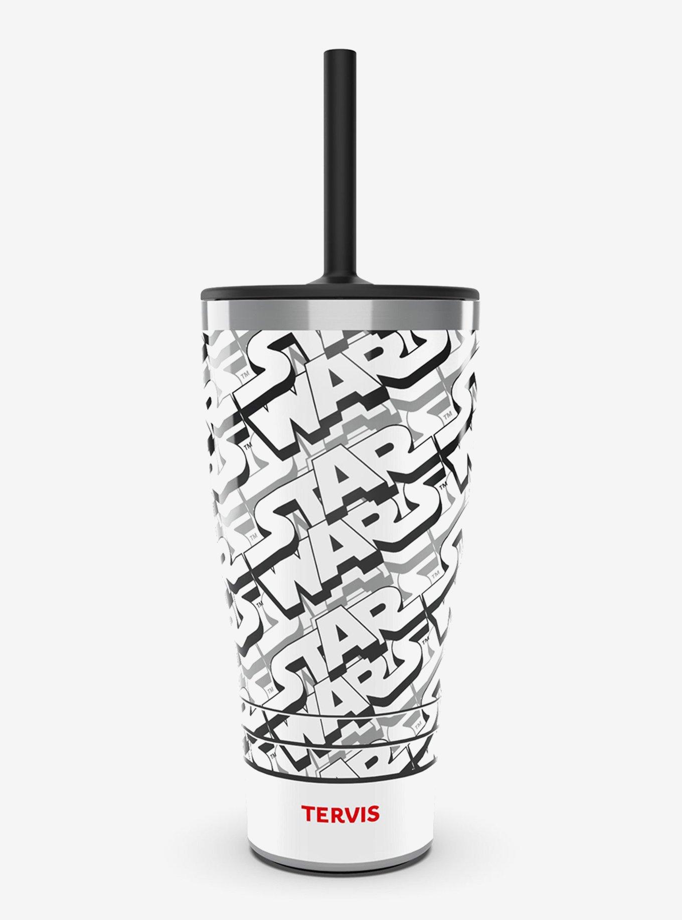Star Wars Logo Pattern Triple Insulated Tumbler Travel Cup, , hi-res