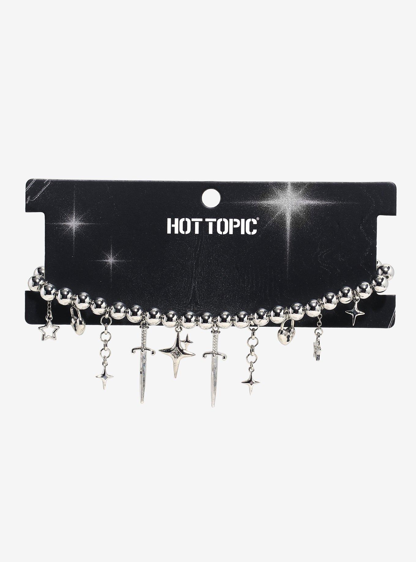 Dagger & Star Ball Chain Necklace, , hi-res