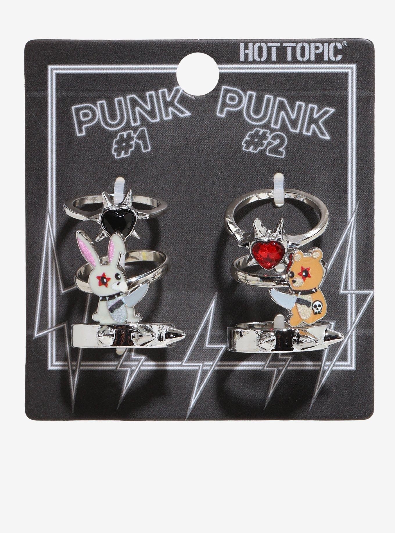 Punk 1 & Punk 2 Best Friend Ring Set, , hi-res