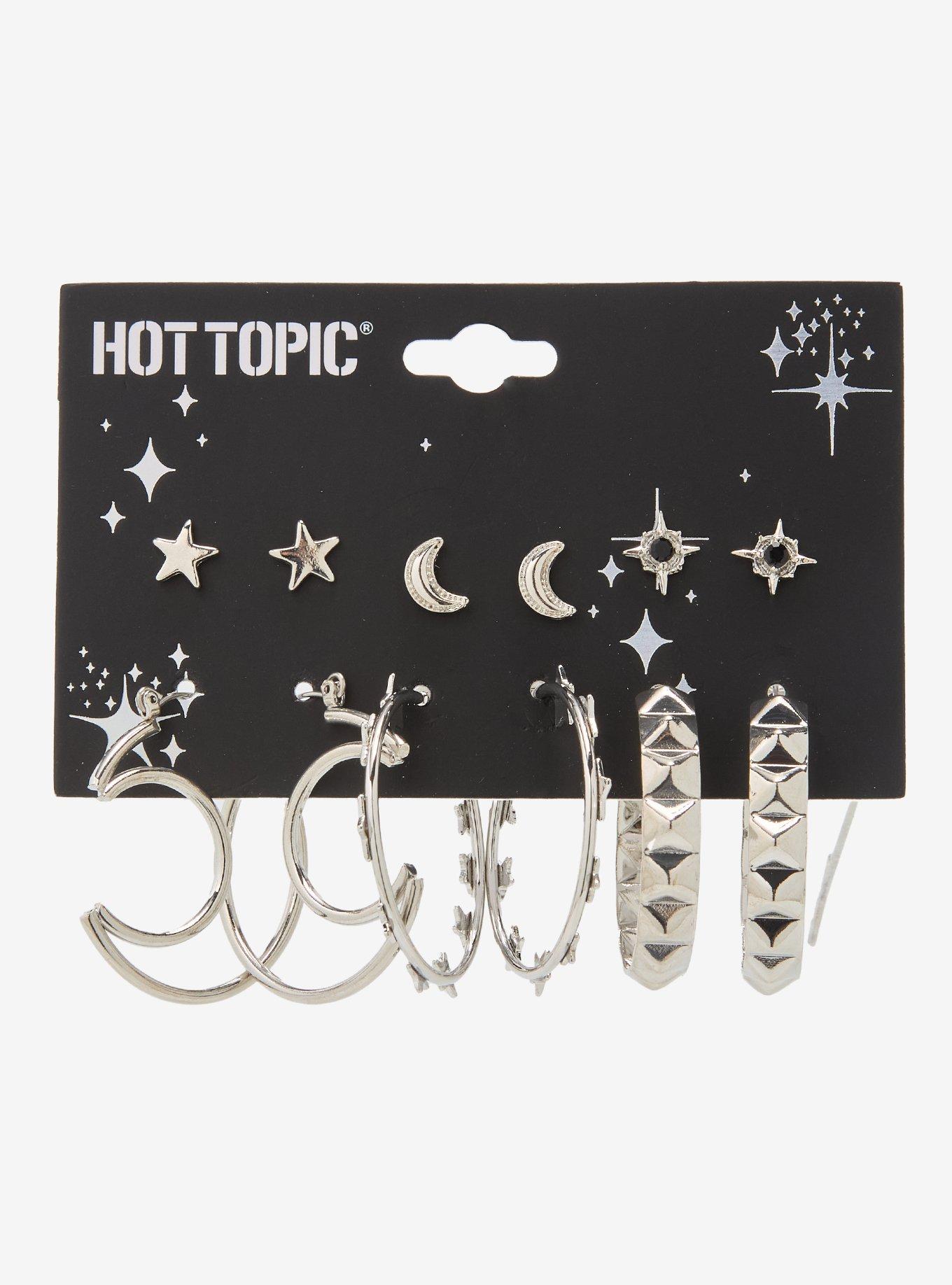 Celestial Stud & Hoop Earring Set, , hi-res