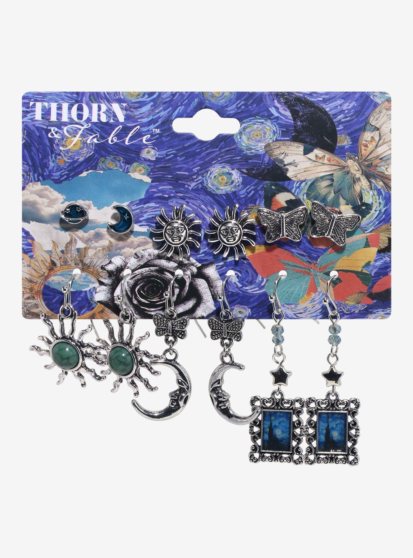 Thorn & Fable Art Frame Mystical Earring Set, , hi-res