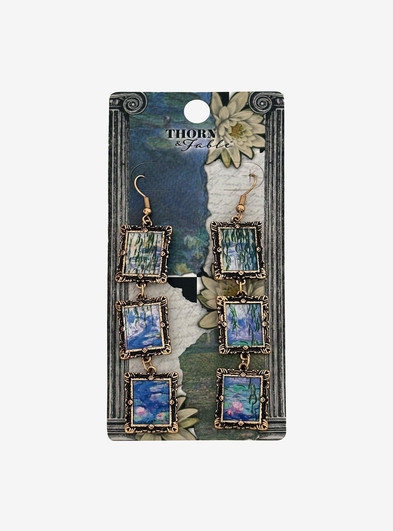 Thorn & Fable Lily Portrait Frame Earrings, , hi-res