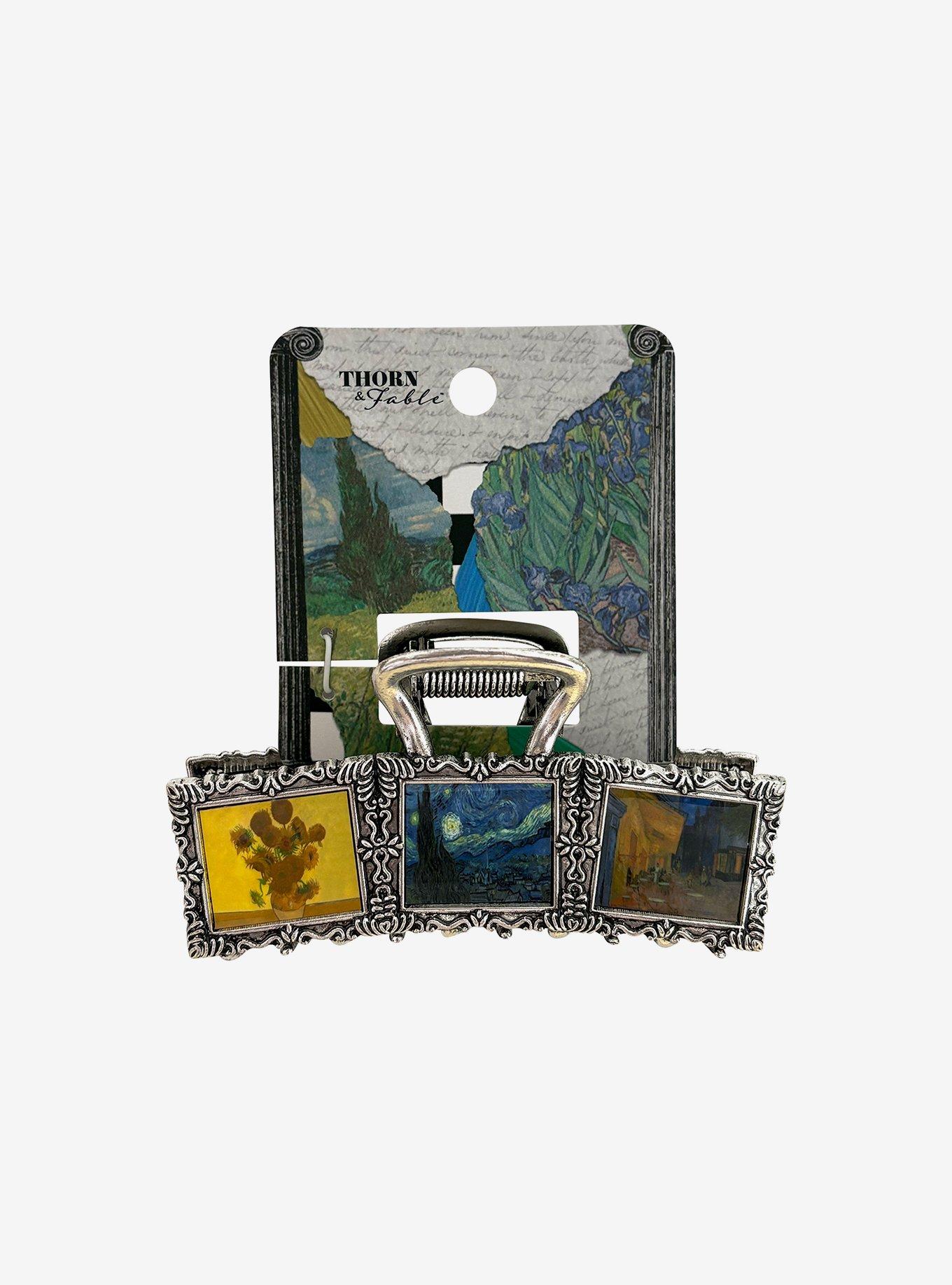 Thorn & Fable Van Gogh Art Frames Claw Hair Clip, , hi-res