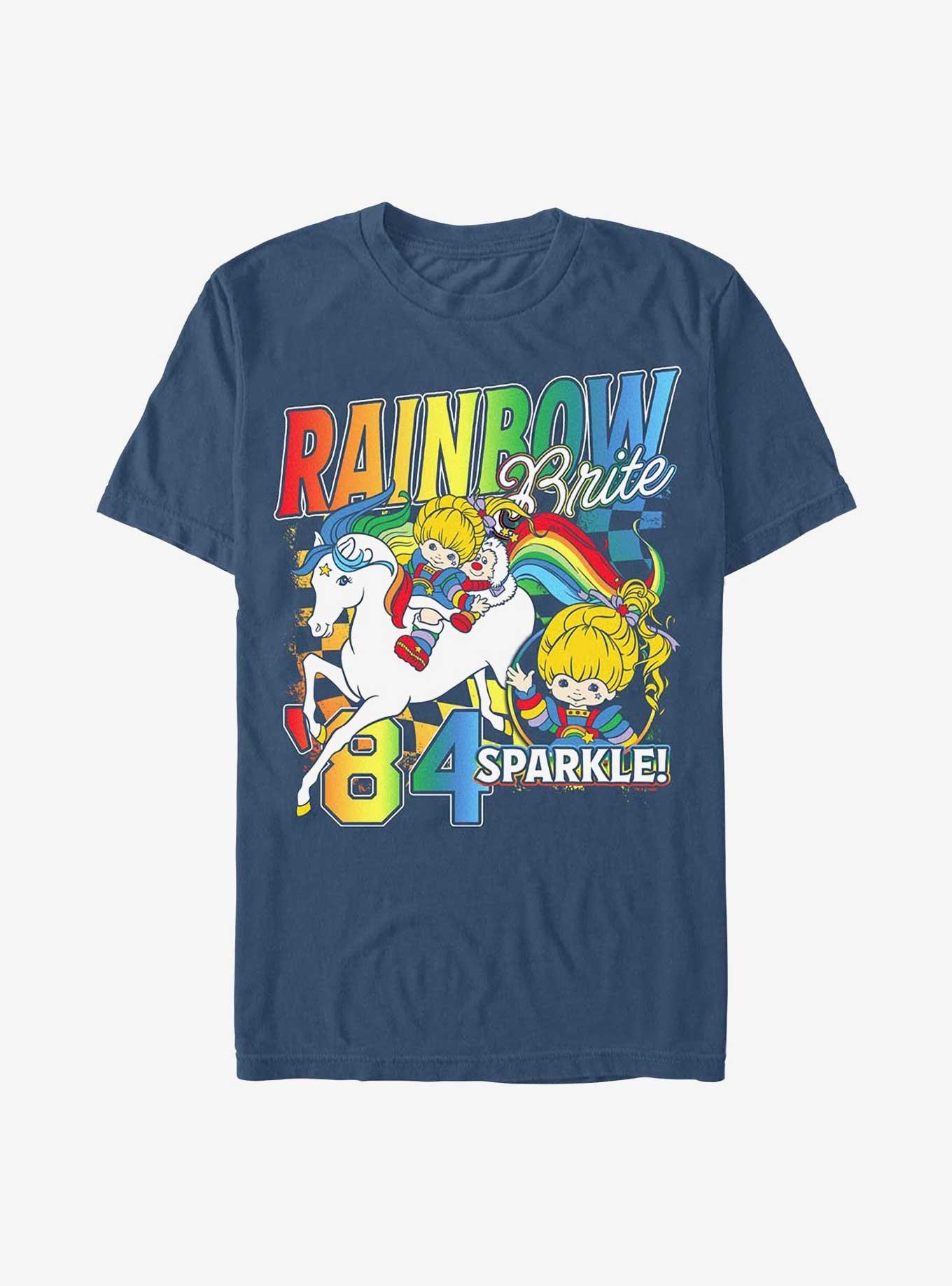 Rainbow Brite Rainbow Racer Garment Dye T-Shirt, MIDNIGHT, hi-res