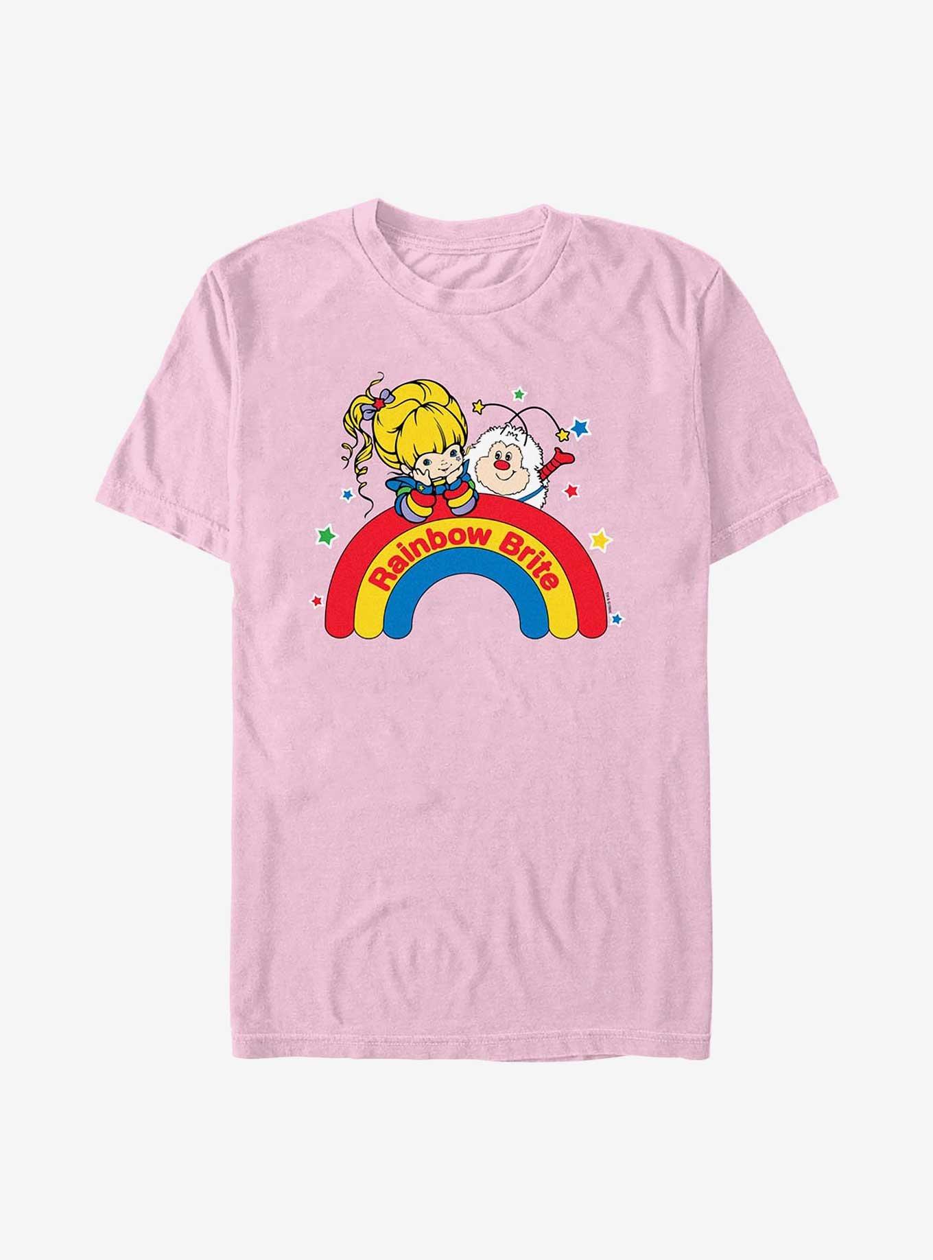Rainbow Brite Wishing On A Rainbow Garment Dye T-Shirt, BLOSSOM, hi-res