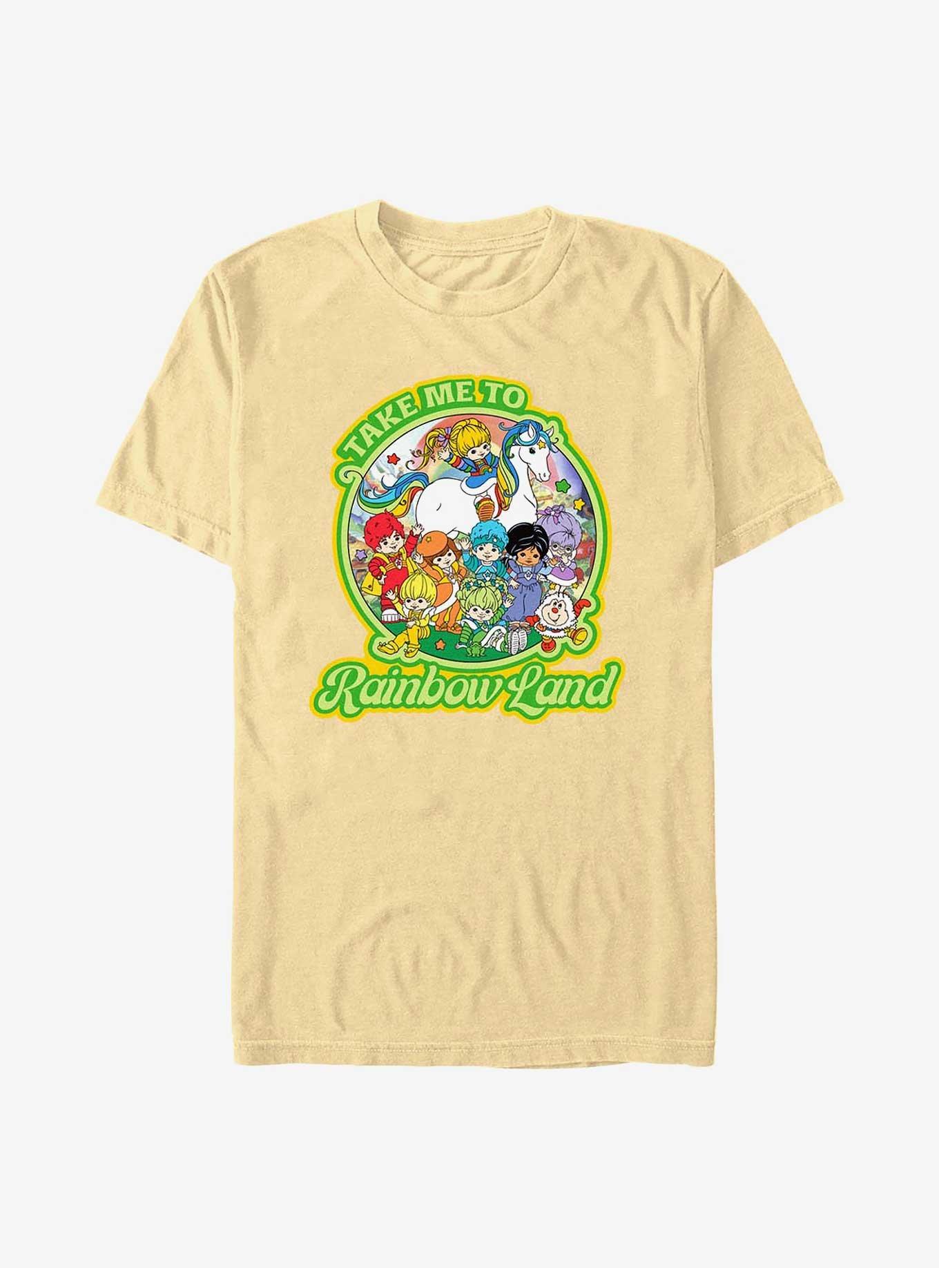 Rainbow Brite Take Me To Rainbow Land Garment Dye T-Shirt, BUTTER, hi-res