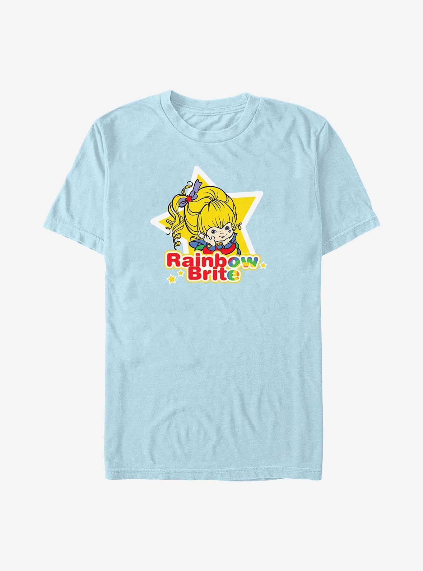 Rainbow Brite Star Badge Garment Dye T-Shirt, CHAMBRAY, hi-res