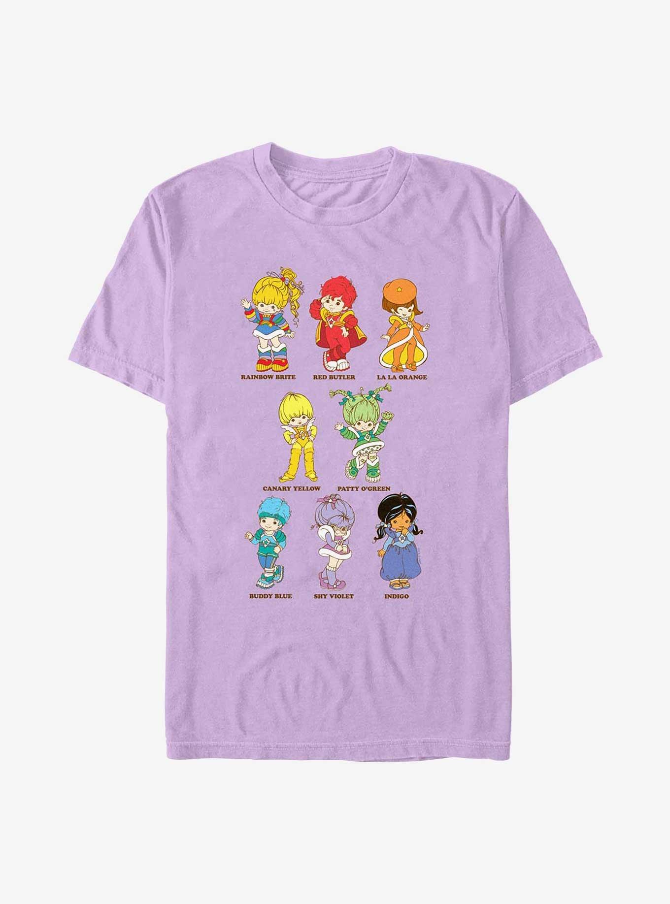 Rainbow Brite Textbook Friends Garment Dye T-Shirt, ORCHID, hi-res