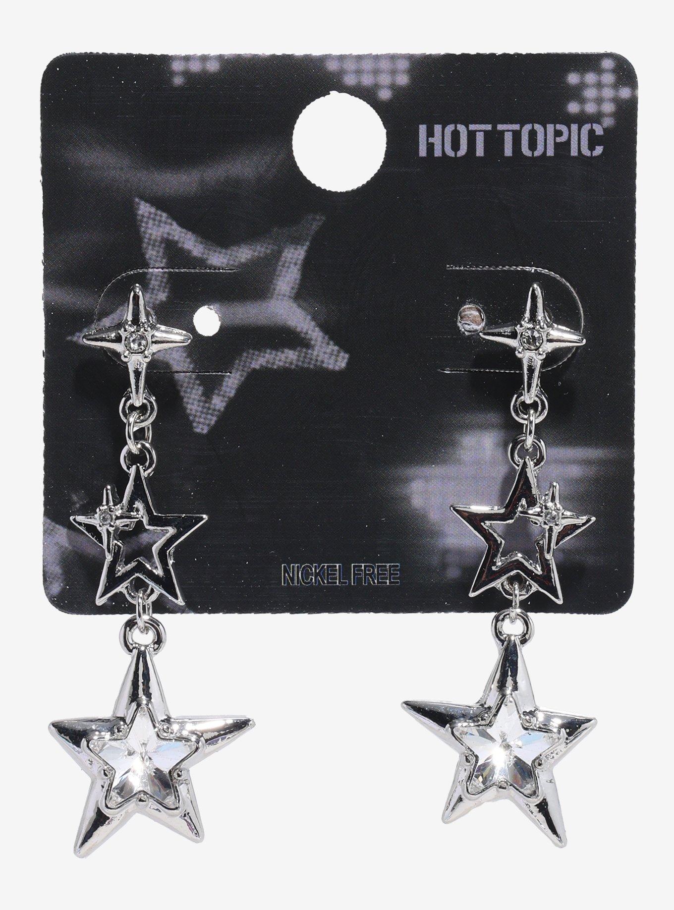 Star Cluster Layered Earrings, , hi-res