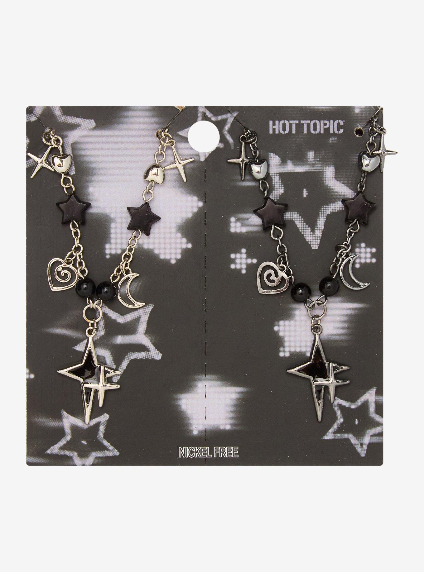 Star Heart Moon Charm Best Friend Necklace Set, , hi-res