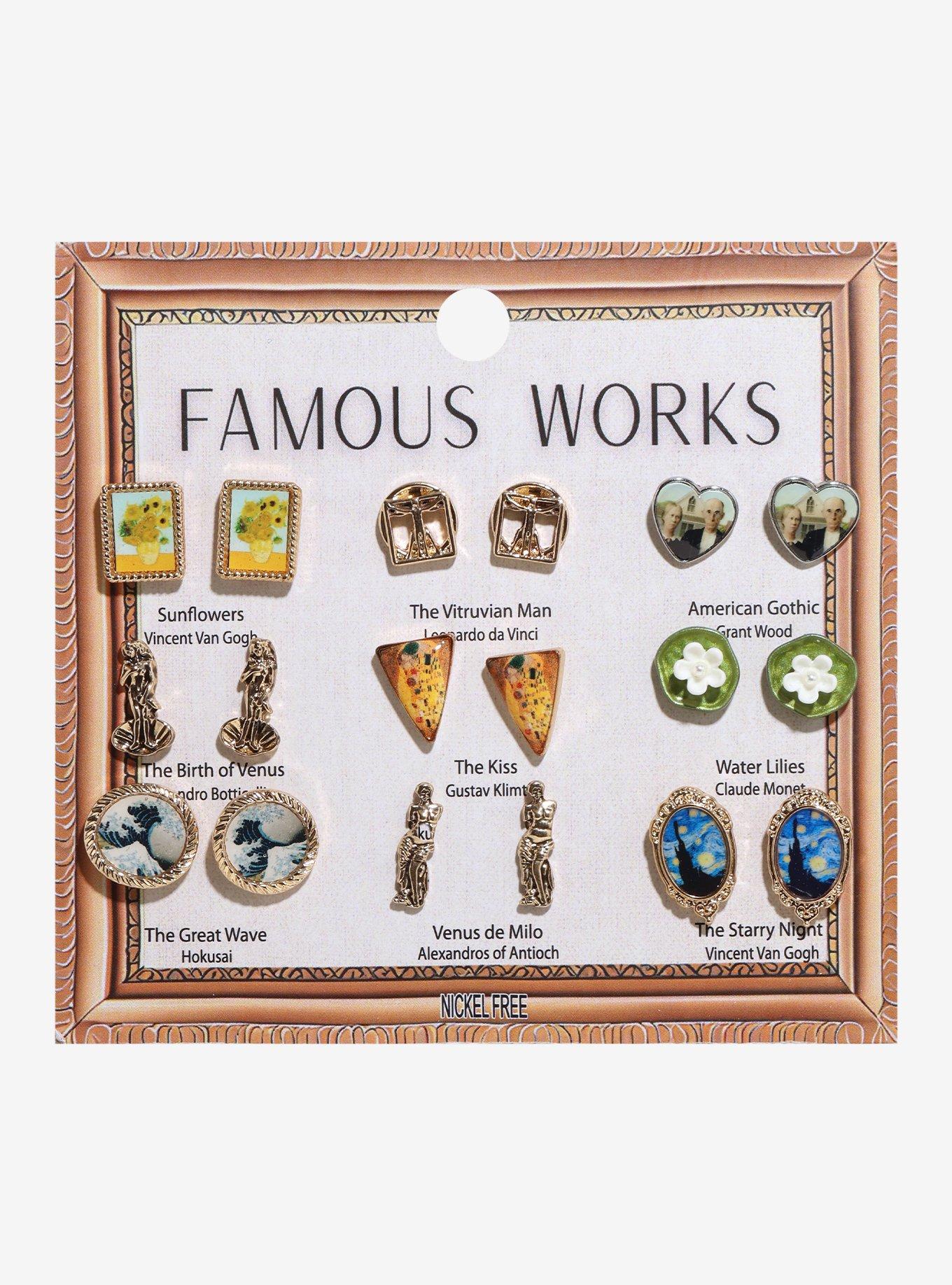 Thorn & Fable Famous Artwork Stud Earring Set
