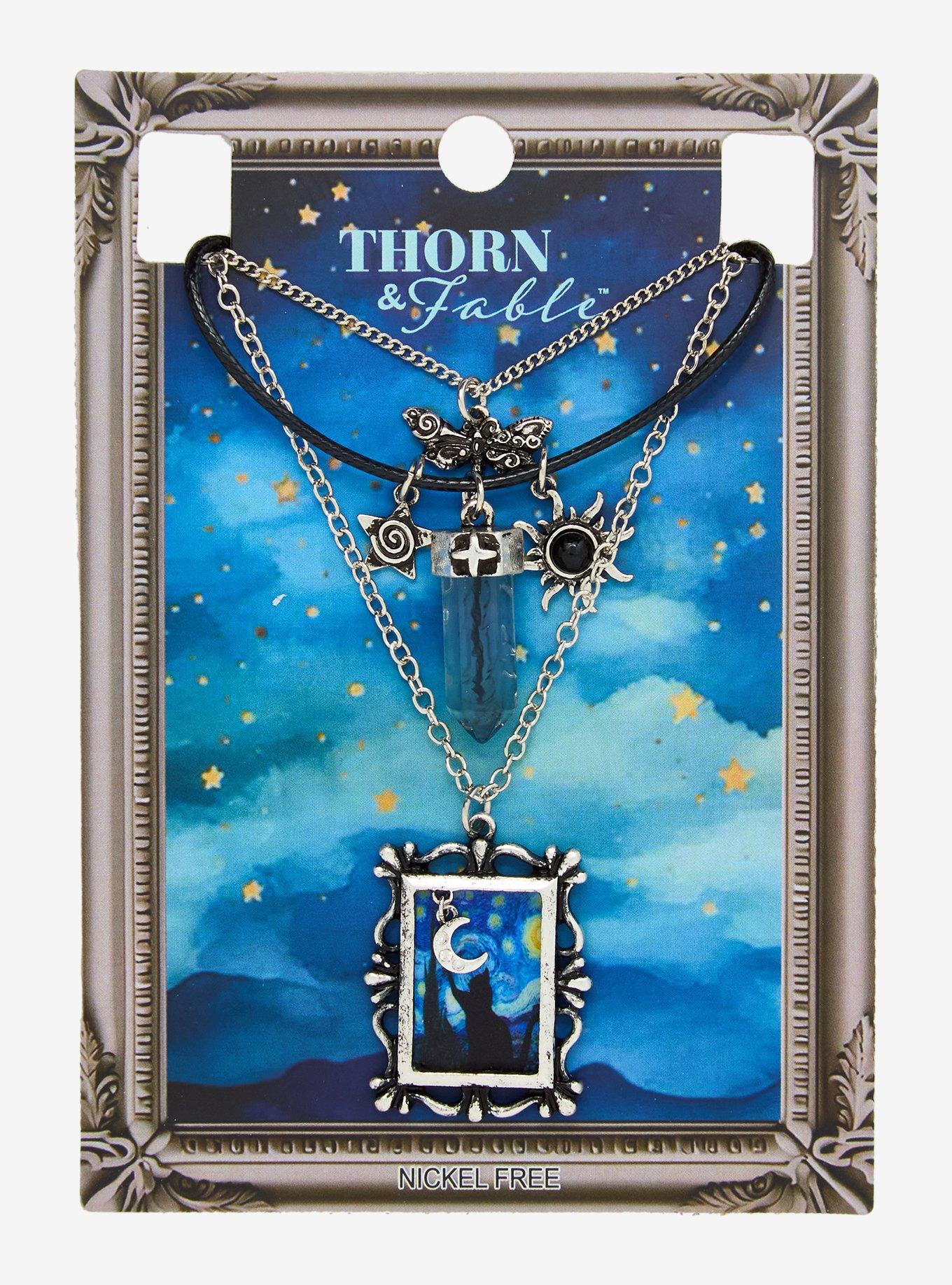 Thorn & Fable Starry Night Crystal Necklace Set, , hi-res