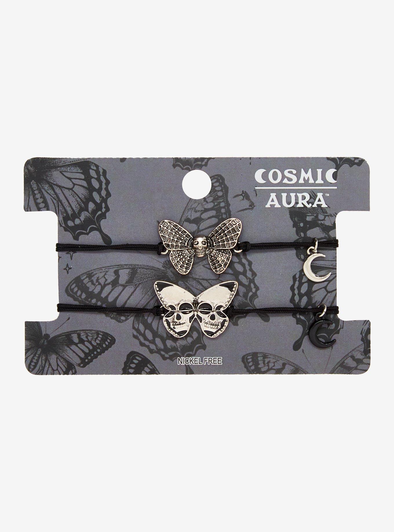 Cosmic Aura Skeleton Butterfly Best Friend Cord Bracelet Set, , hi-res