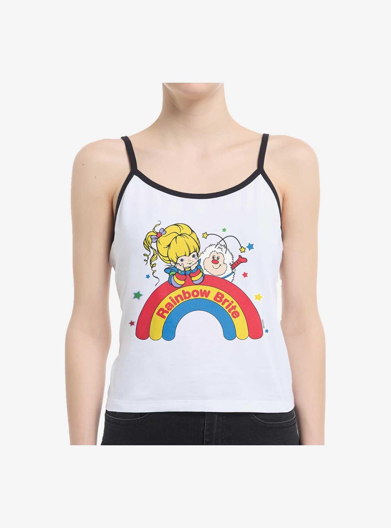 Rainbow Brite Wishing On A Rainbow Girls Cami, WHITE, hi-res