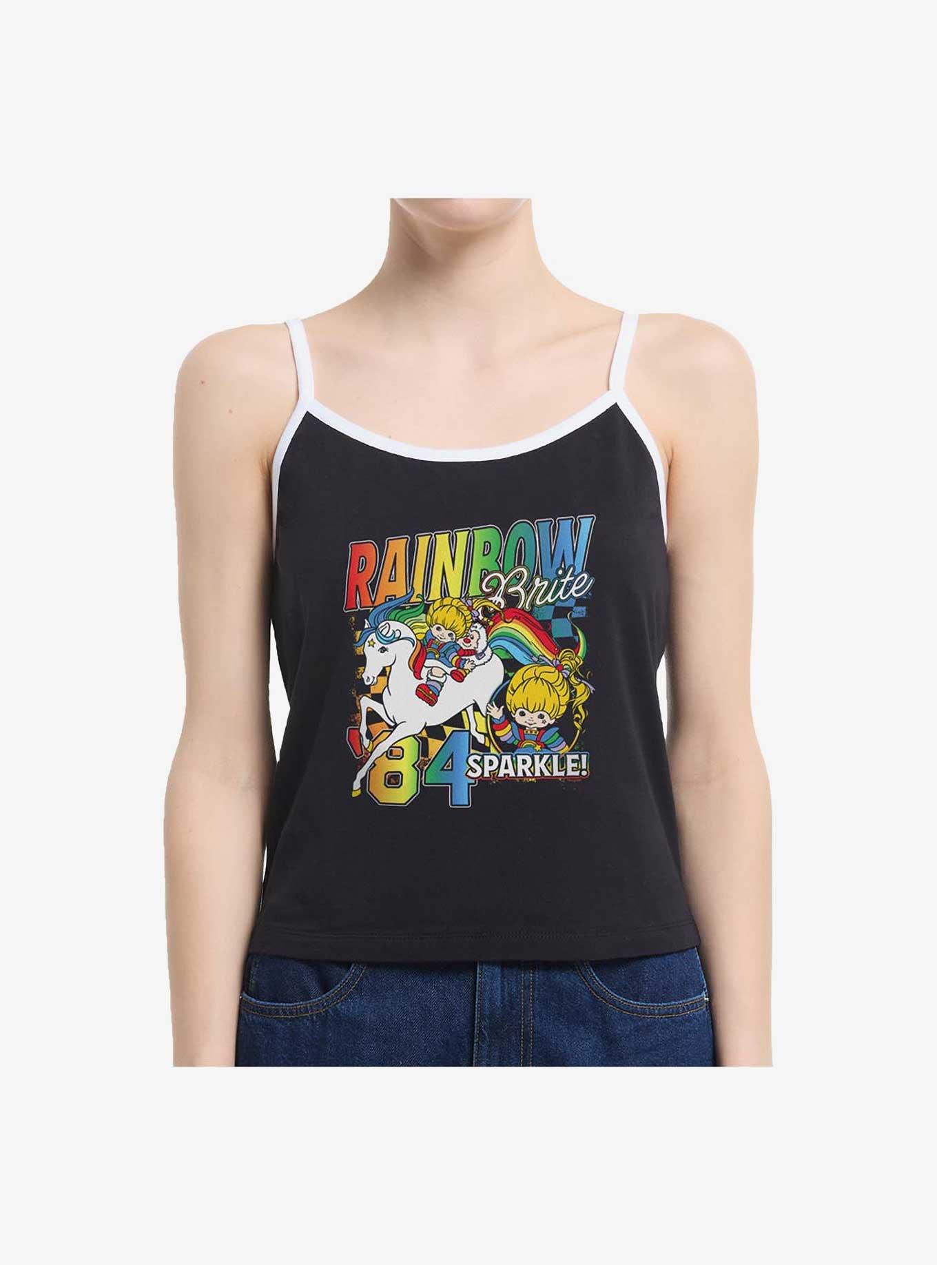 Rainbow Brite Rainbow Racer Girls Cami, BLACK, hi-res