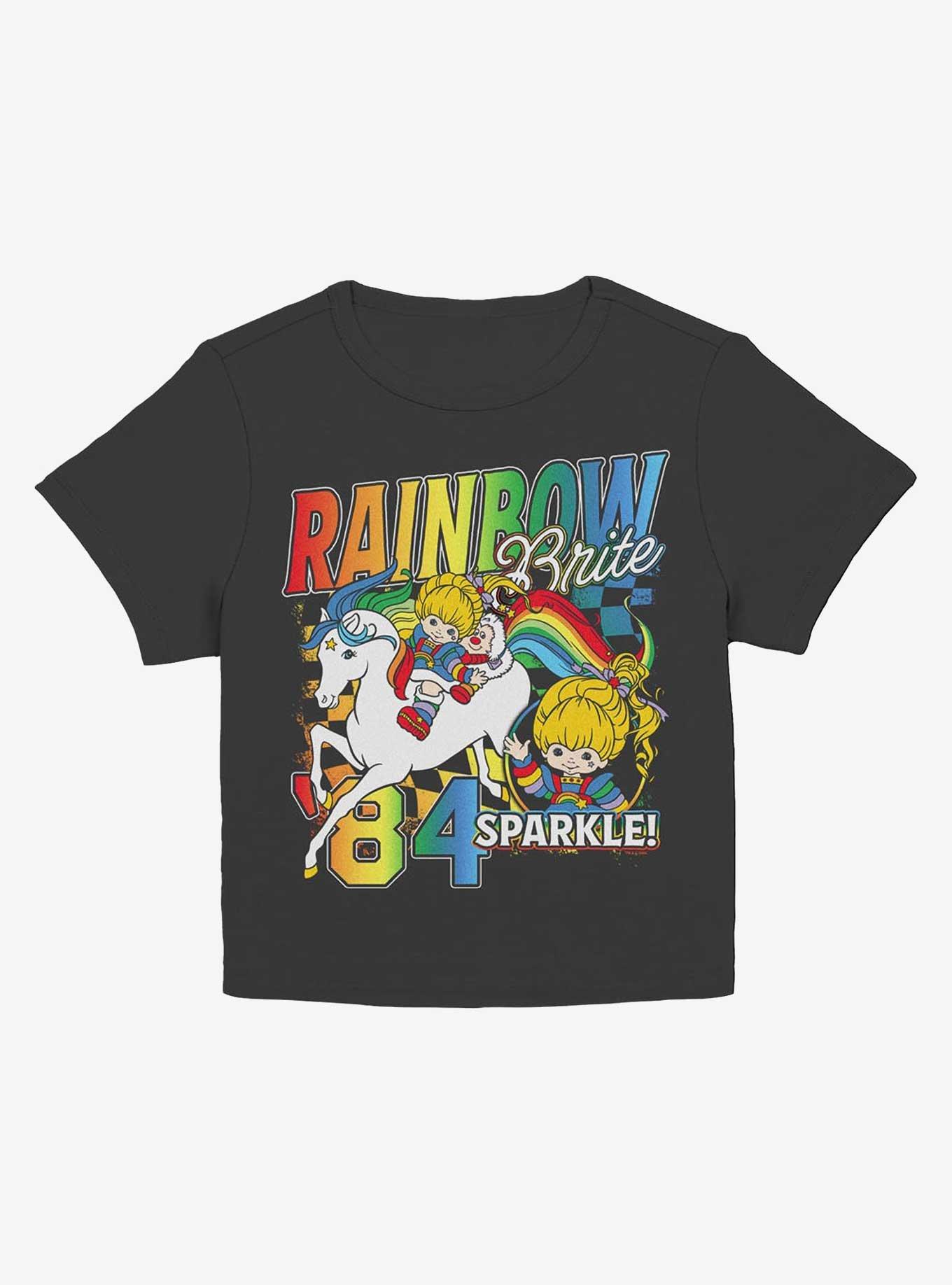 Rainbow Brite Rainbow Racer Girls Baby T-Shirt, BLACK, hi-res