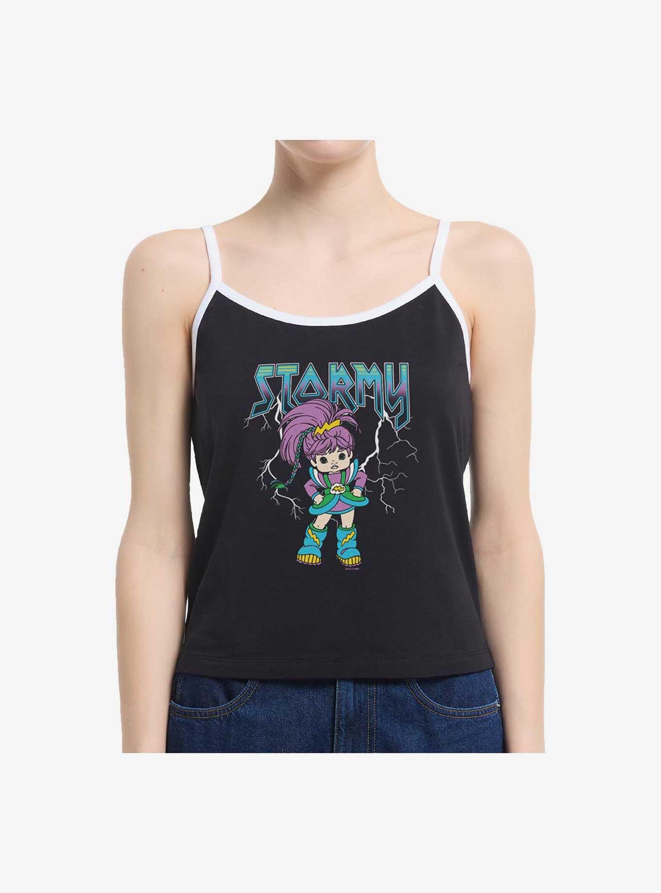 Rainbow Brite Metal Stormy Girls Cami, BLACK, hi-res