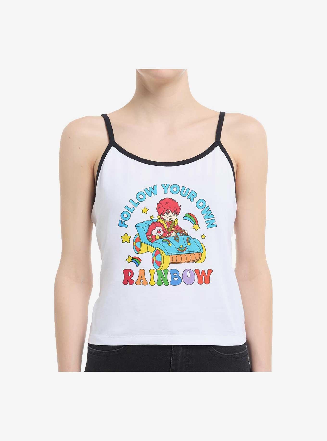 Rainbow Brite Follow Your Own Rainbow Girls Cami, WHITE, hi-res
