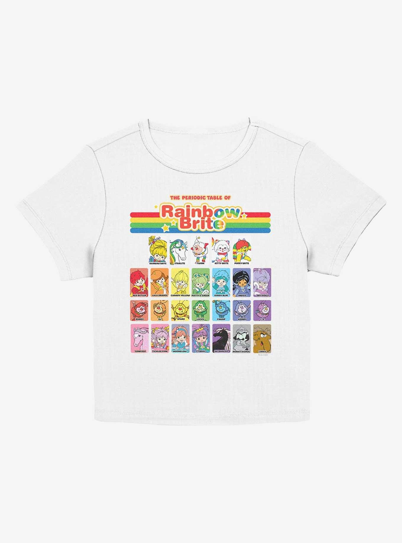 Rainbow Brite Table Of Color Girls Baby T-Shirt, EGRET, hi-res