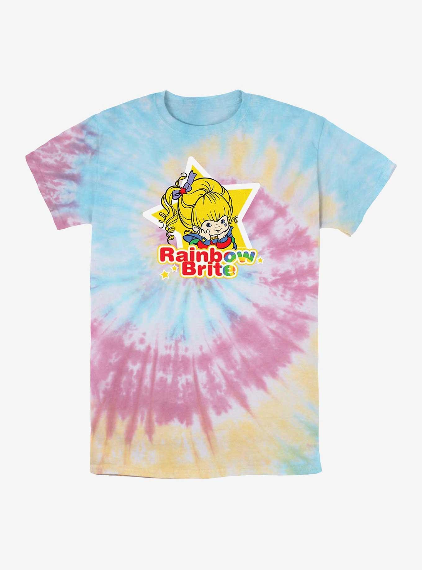 Rainbow Brite Star Badge Tie-Dye T-Shirt, BLUPNKLY, hi-res