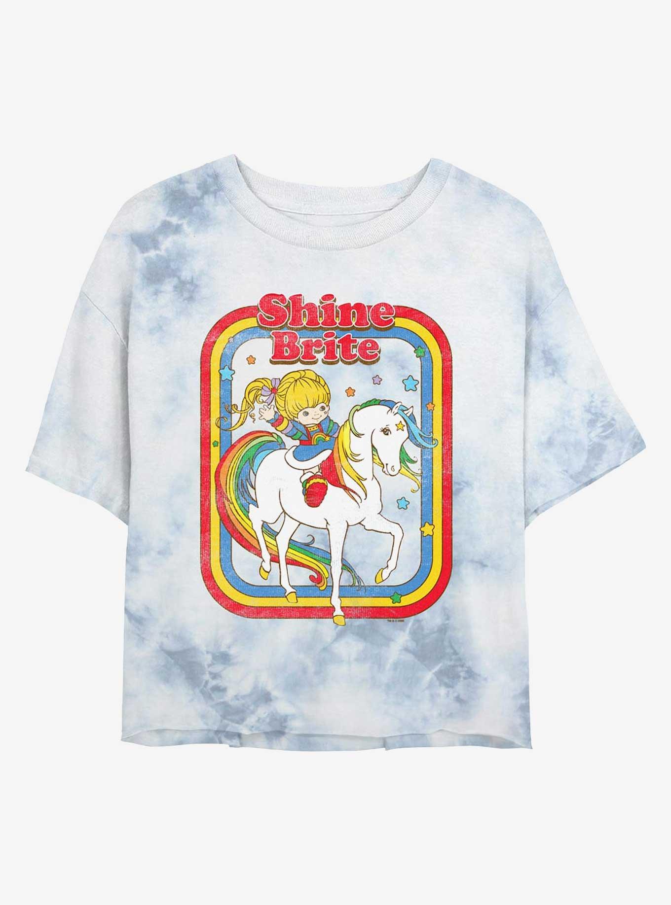 Rainbow Brite Shine Brite Girls Tie-Dye Crop T-Shirt, , hi-res