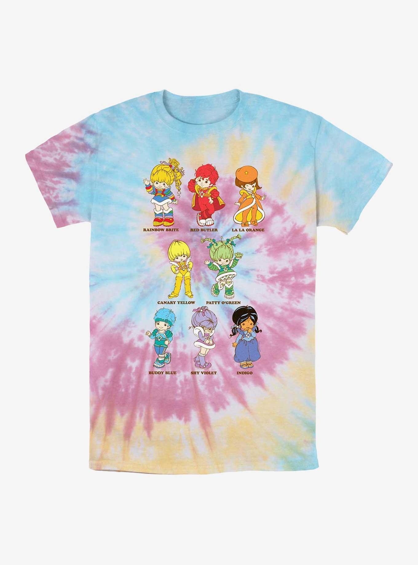 Rainbow Brite Textbook Friends Tie-Dye T-Shirt